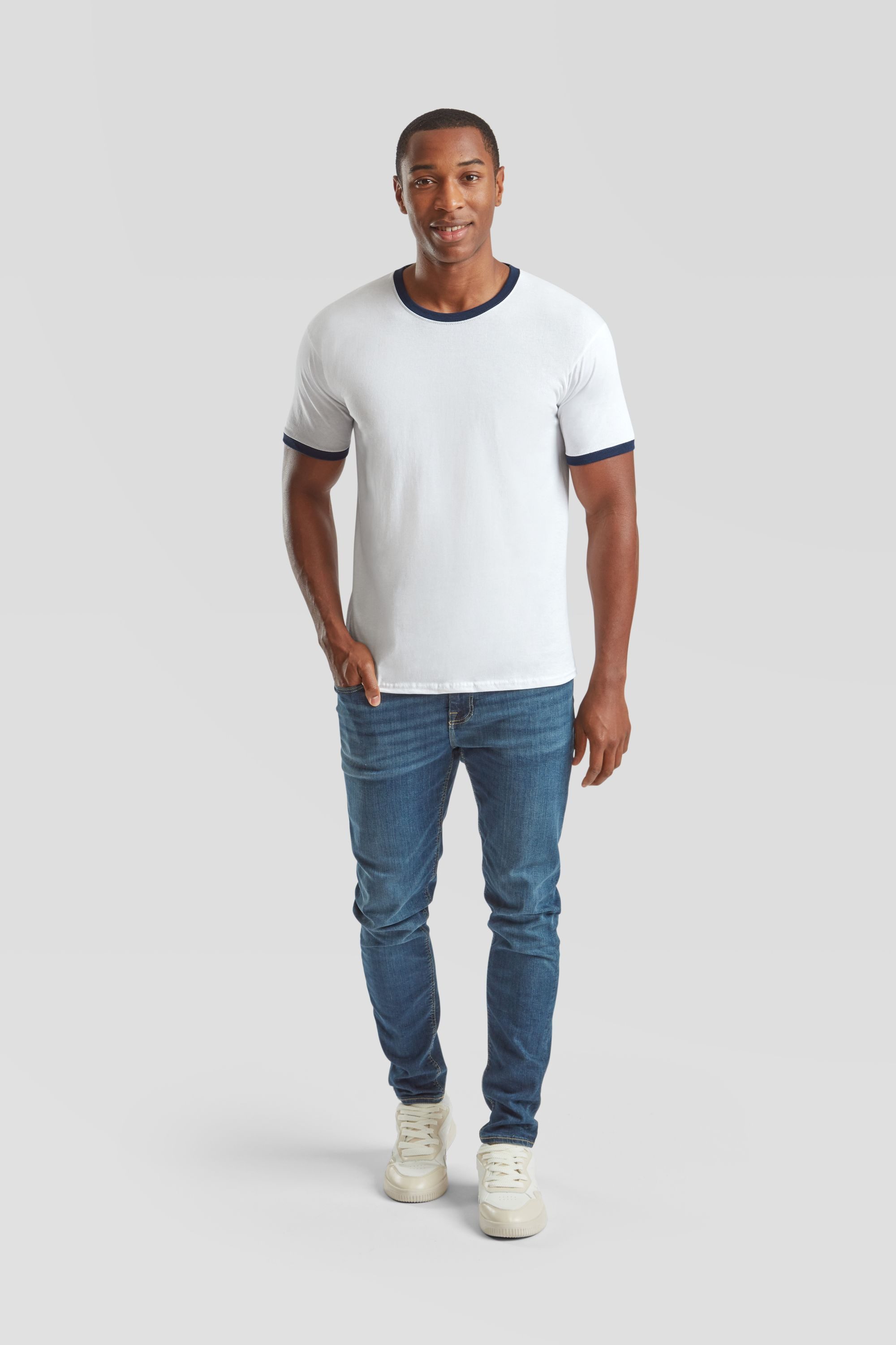 Fruit of the Loom Rundhalsshirt Fruit of the Loom Valueweight Ringer T günstig online kaufen