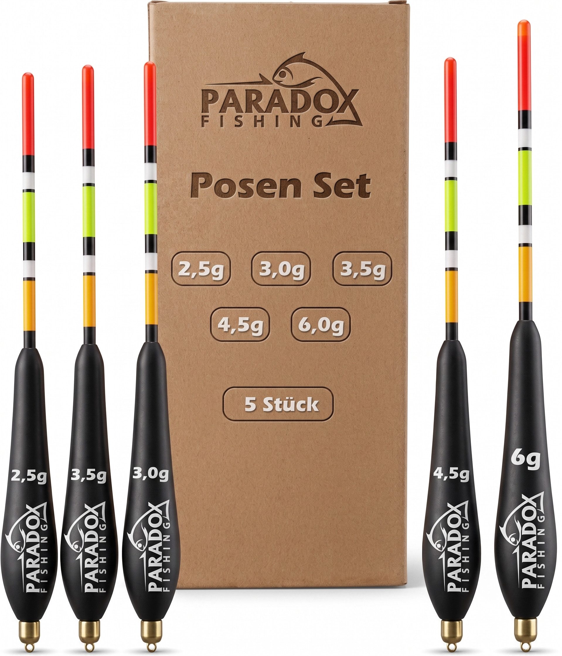 Paradox Fishing Friedfischpose 5 Stück, 2,5 - 6g, mit 2g vorgebleit, (5-St), sensible Spitze