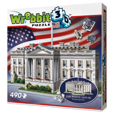 Wrebbit 3D-Puzzle »Wrebbit 3D Puzzle 490 Teile The White House -«, Puzzleteile