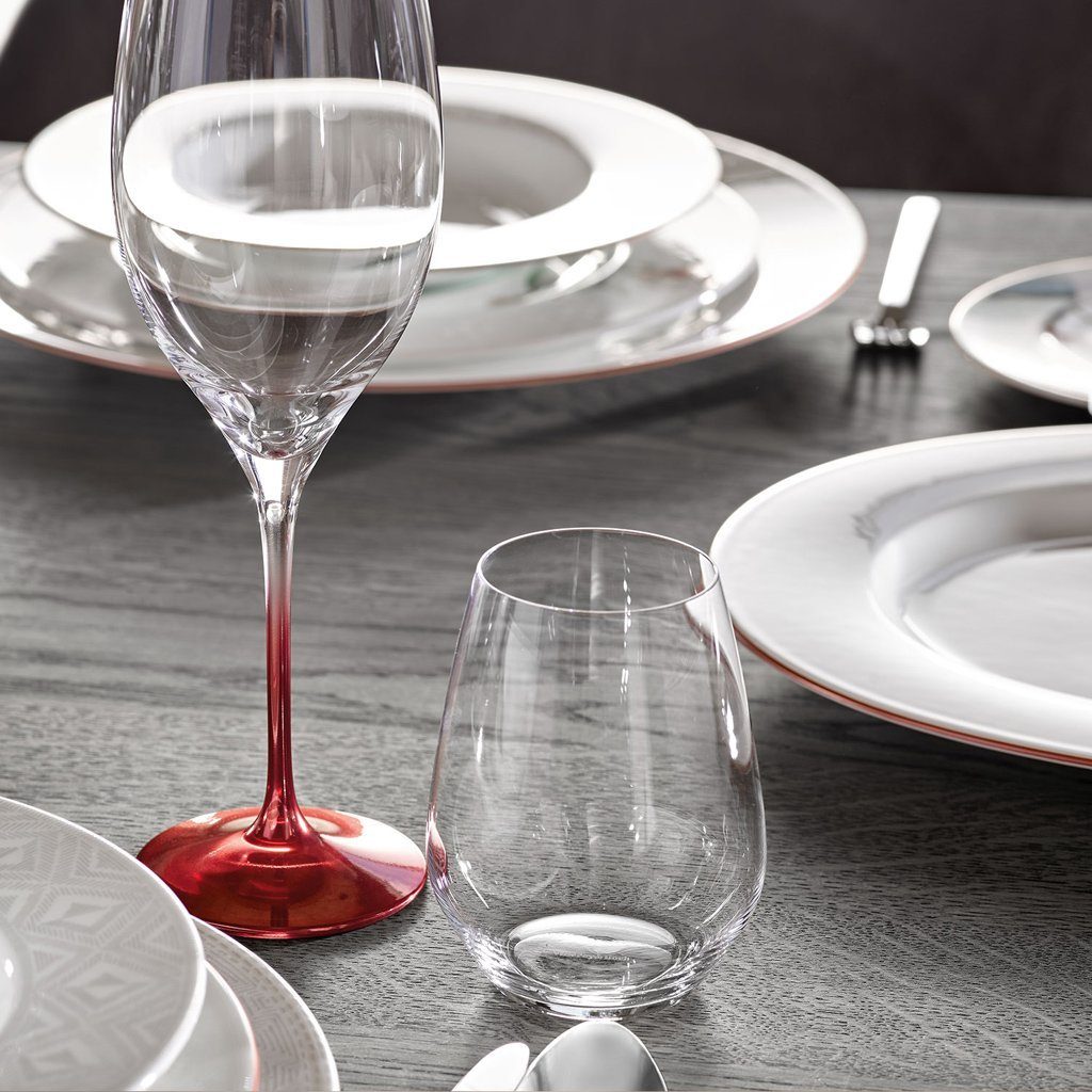 Villeroy & Boch Gläser-Set Ovid Wasserglas 4er-Set, 4-tlg., Glas, Kristallglas, 4 Stck, spülmaschinenfest