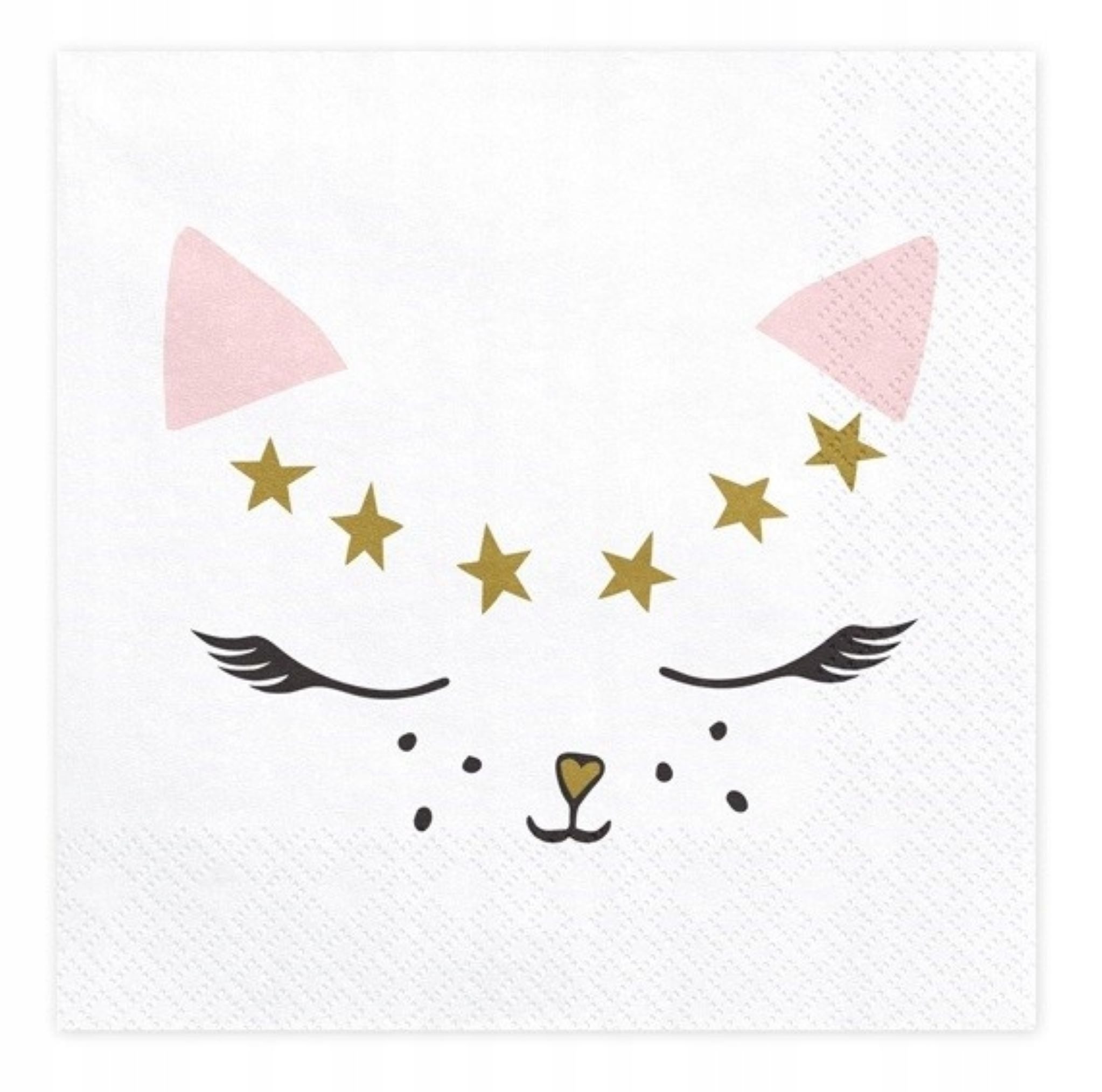 partydeco Papierserviette Katzen Servietten Geburtstagskatzen 33 x 33 cm