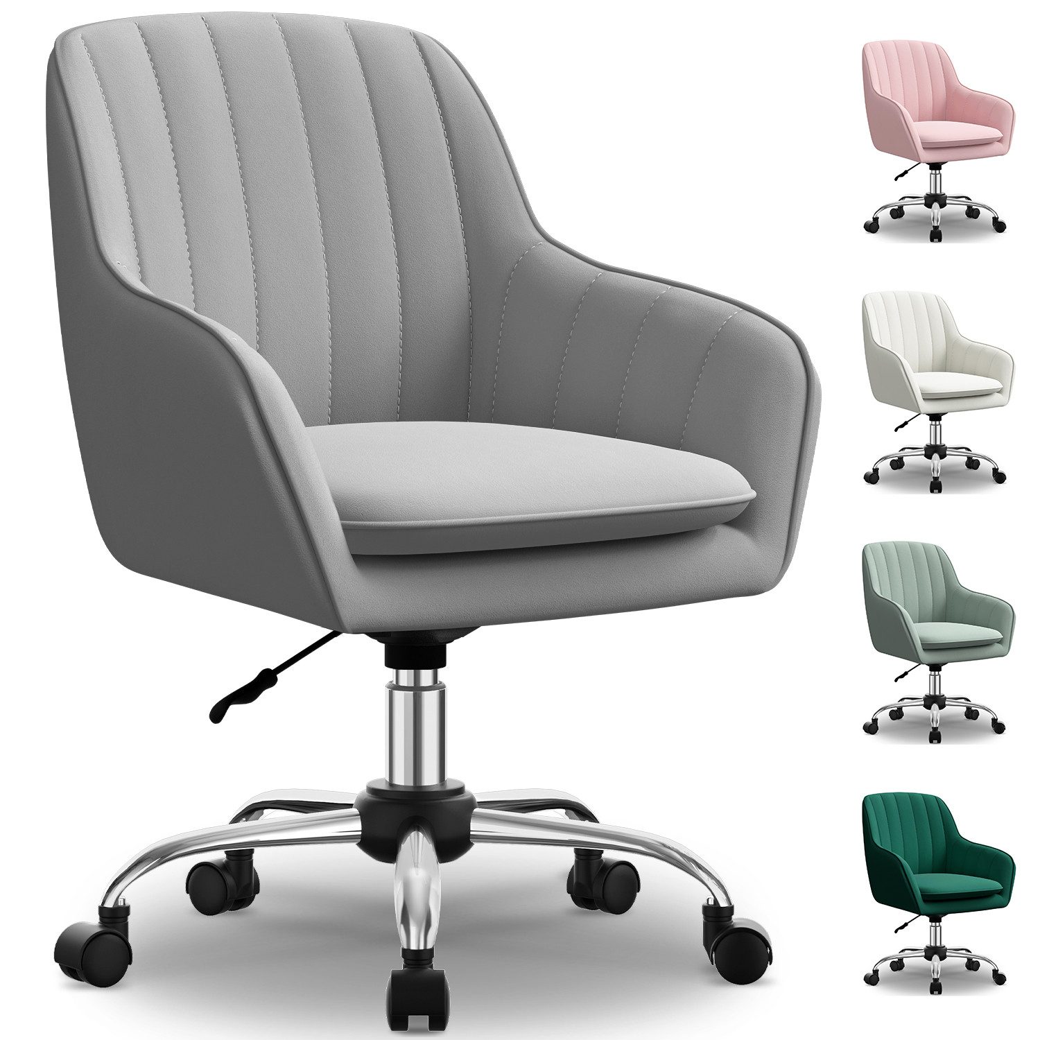 Adormii Bürostuhl Homeoffice Stuhl,Schminkstuhl mit Armlehnen,Drehstuhl mit günstig online kaufen