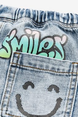 Next Schlupfjeans Jeans mit Graffiti-Print (1-tlg)