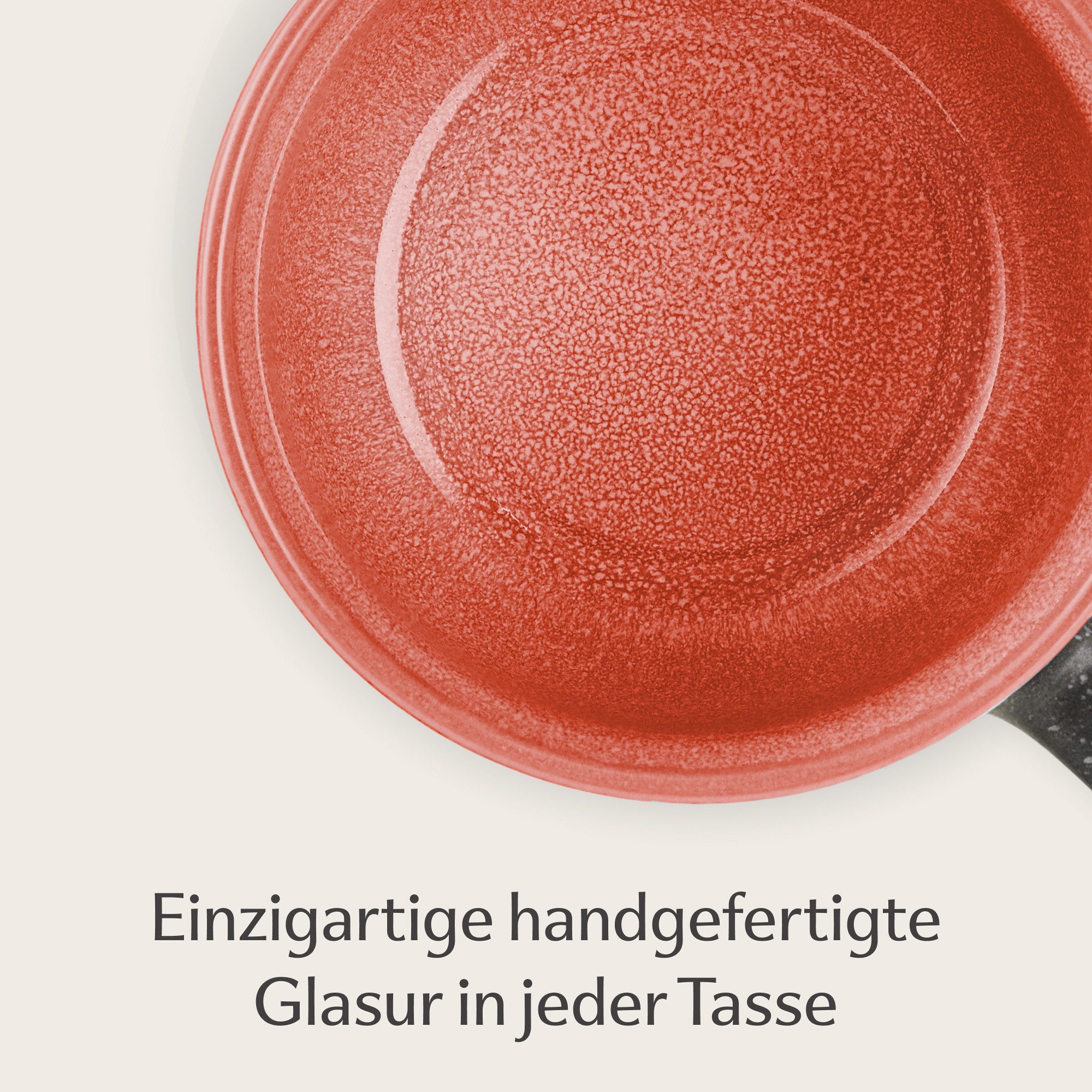 Cosumy Cappuccinotasse Kaffeetassen 4er Set aus Keramik - 350ml, 4-tlg., Keramik, Warm
