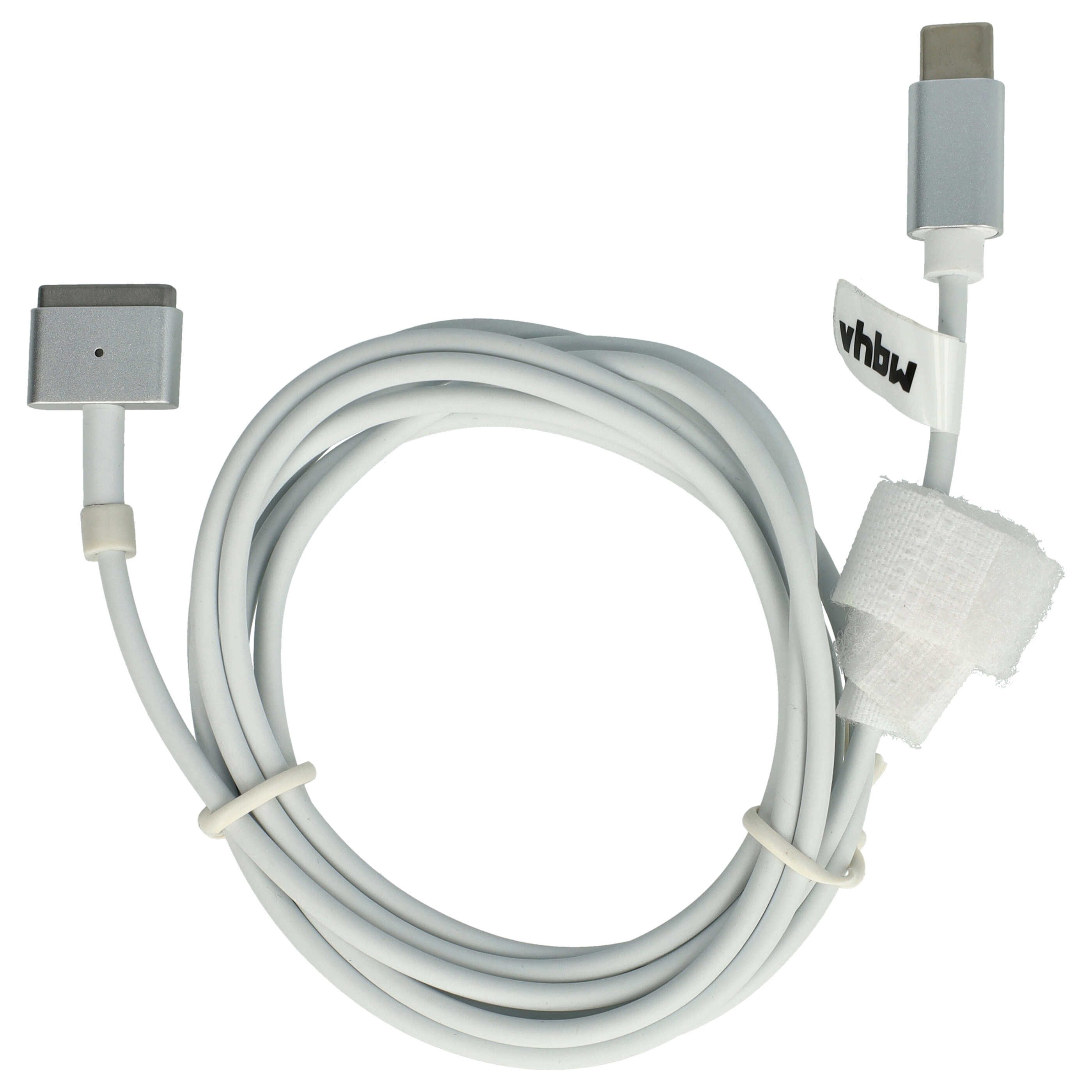 vhbw Adapter passend für Apple MacBook Air 13" (2012 - 2017), 11" (2012 - 2 Notebook-Adapter USB Typ C Männlich,Usb Type C, Magsafe 2 Männlich, Tragbar