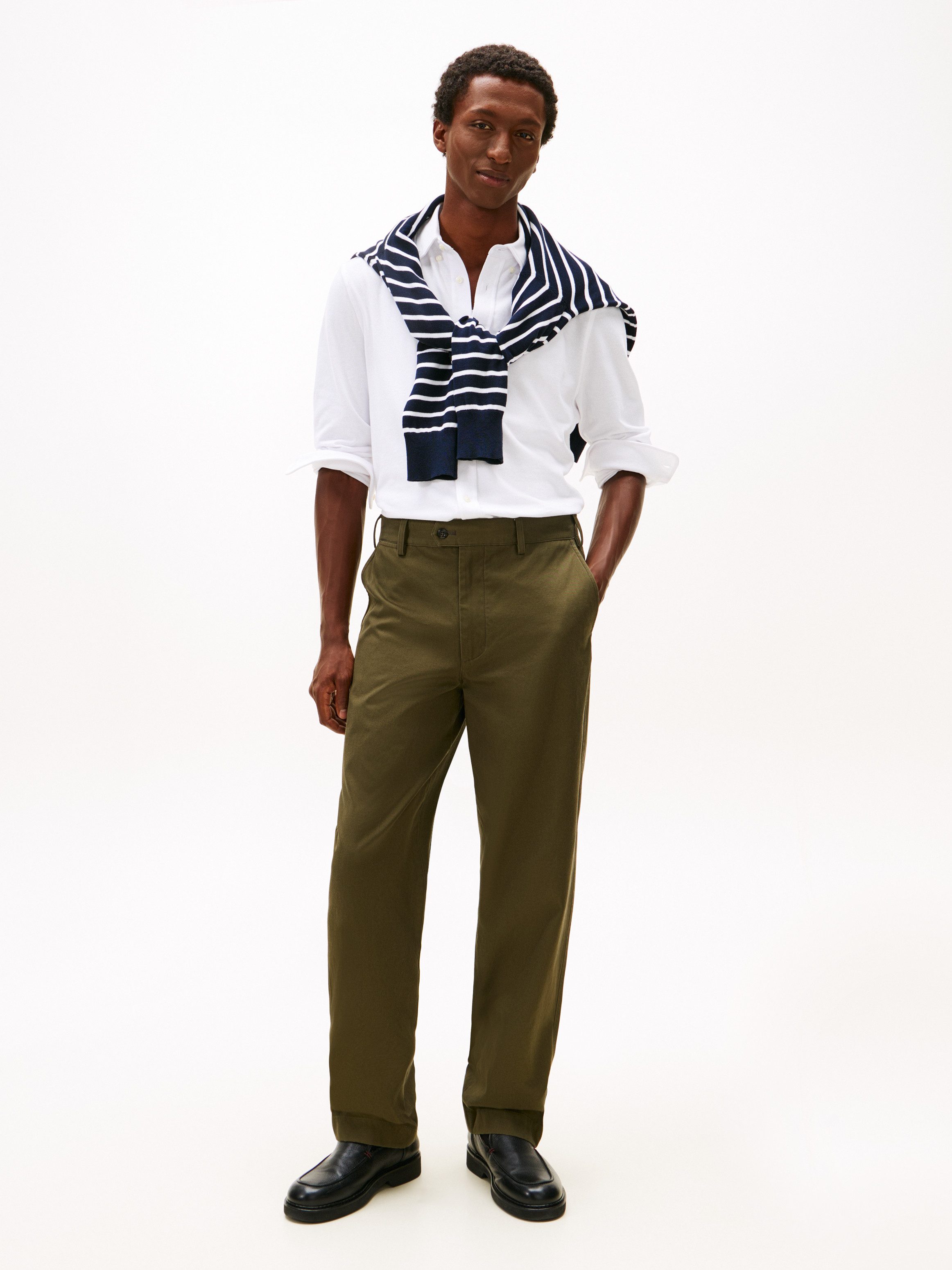 Tommy Hilfiger Langarmhemd KNIT PIQUE FEATHERWEIGHT