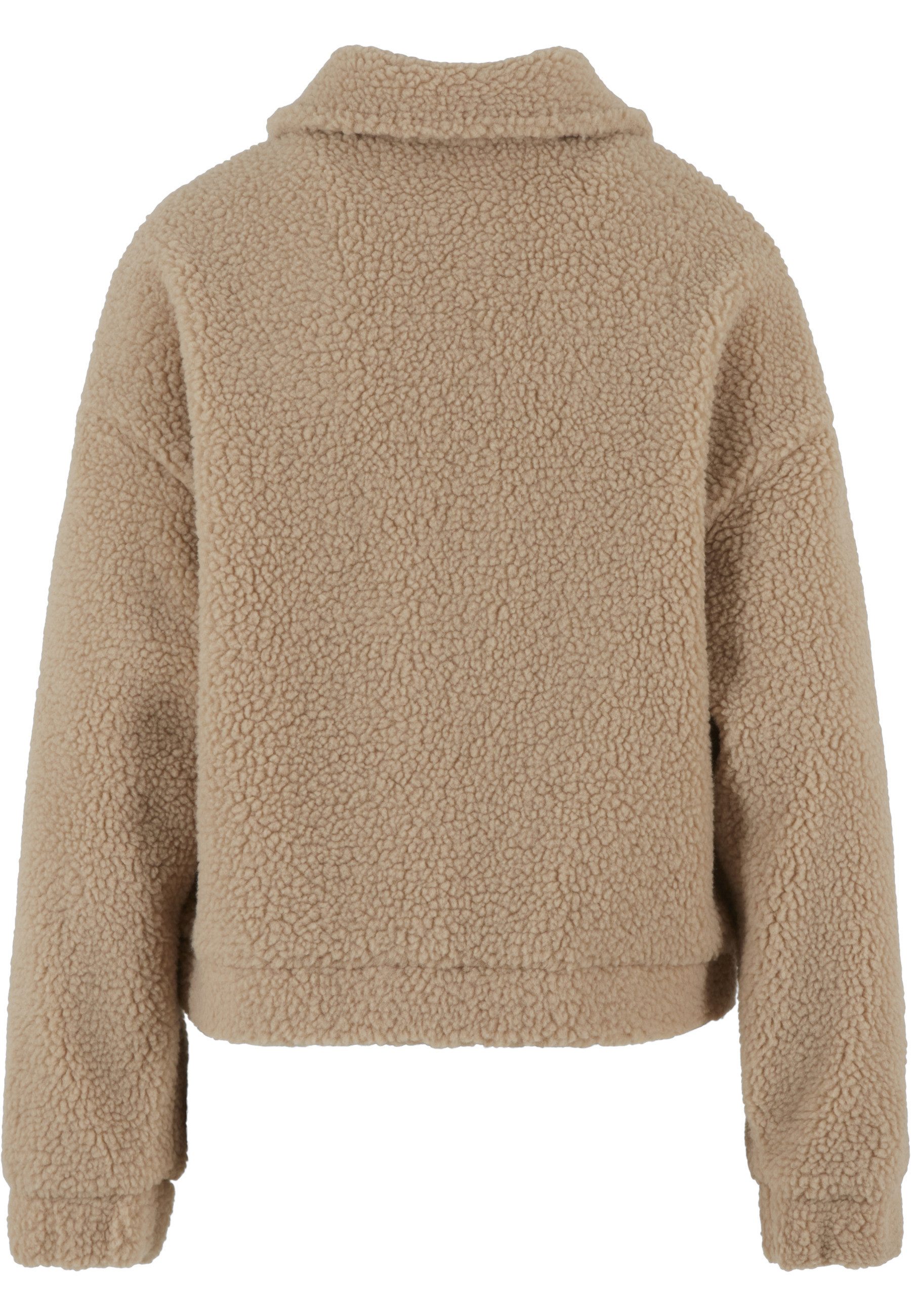 URBAN CLASSICS Allwetterjacke Urban Classics Ladies Short Sherpa Button Jac günstig online kaufen