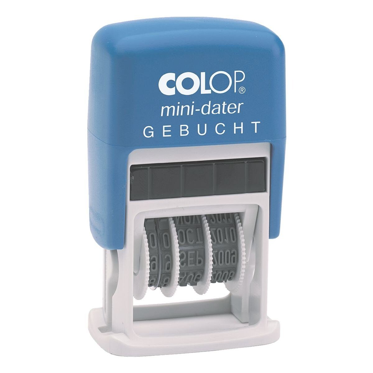 COLOP Stempel S 160/L Gebucht, Datumstempel mit Datumseinstellungen & festem Text, selbstfärbend