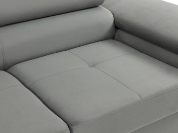 MIRJAN24 Sofa Torezio 3 Cord, Einstellbare Kopfstützen, 263x102x70-90 cm