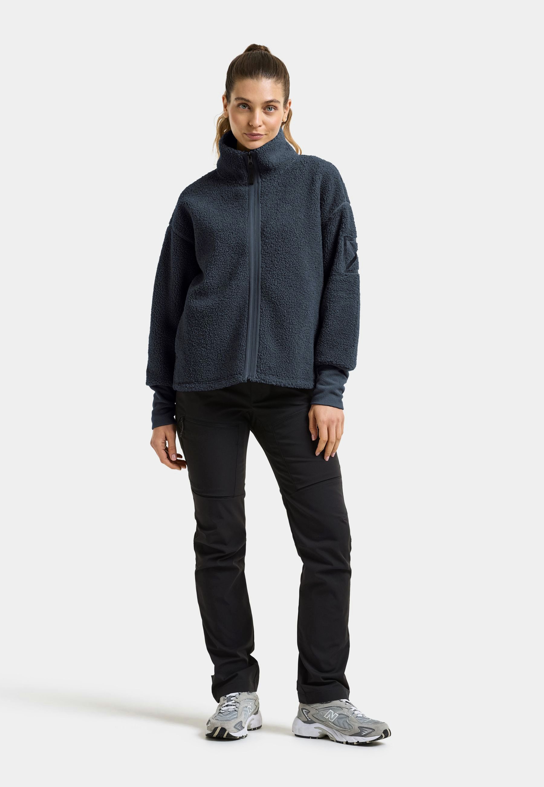 Didriksons Fleecejacke Damen Pile Teddy MELISSA mit Taschen