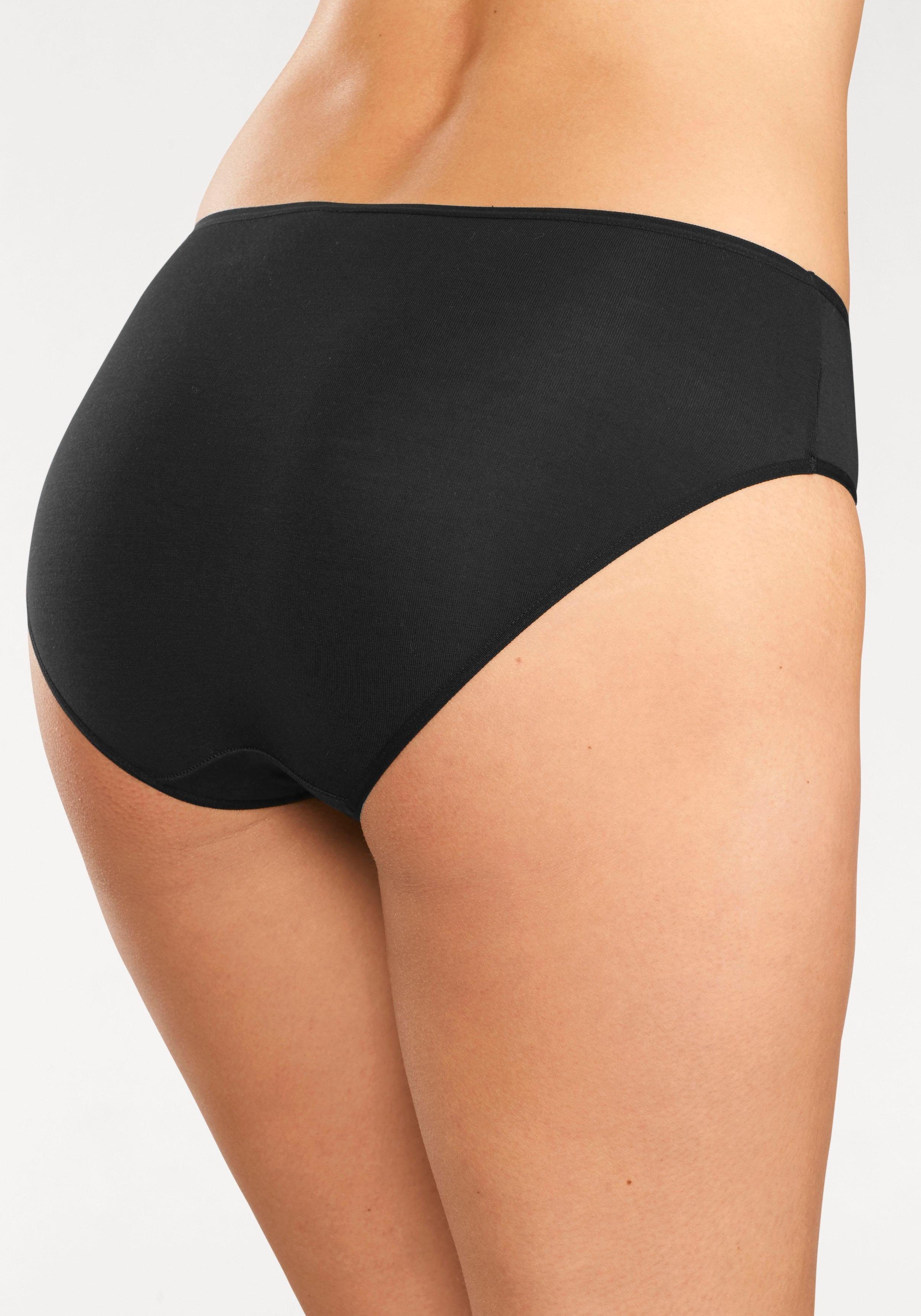 LASCANA Jazz-Pants Slips (Packung, aus Modal-Qualität hochwertiger 3-St) schwarz