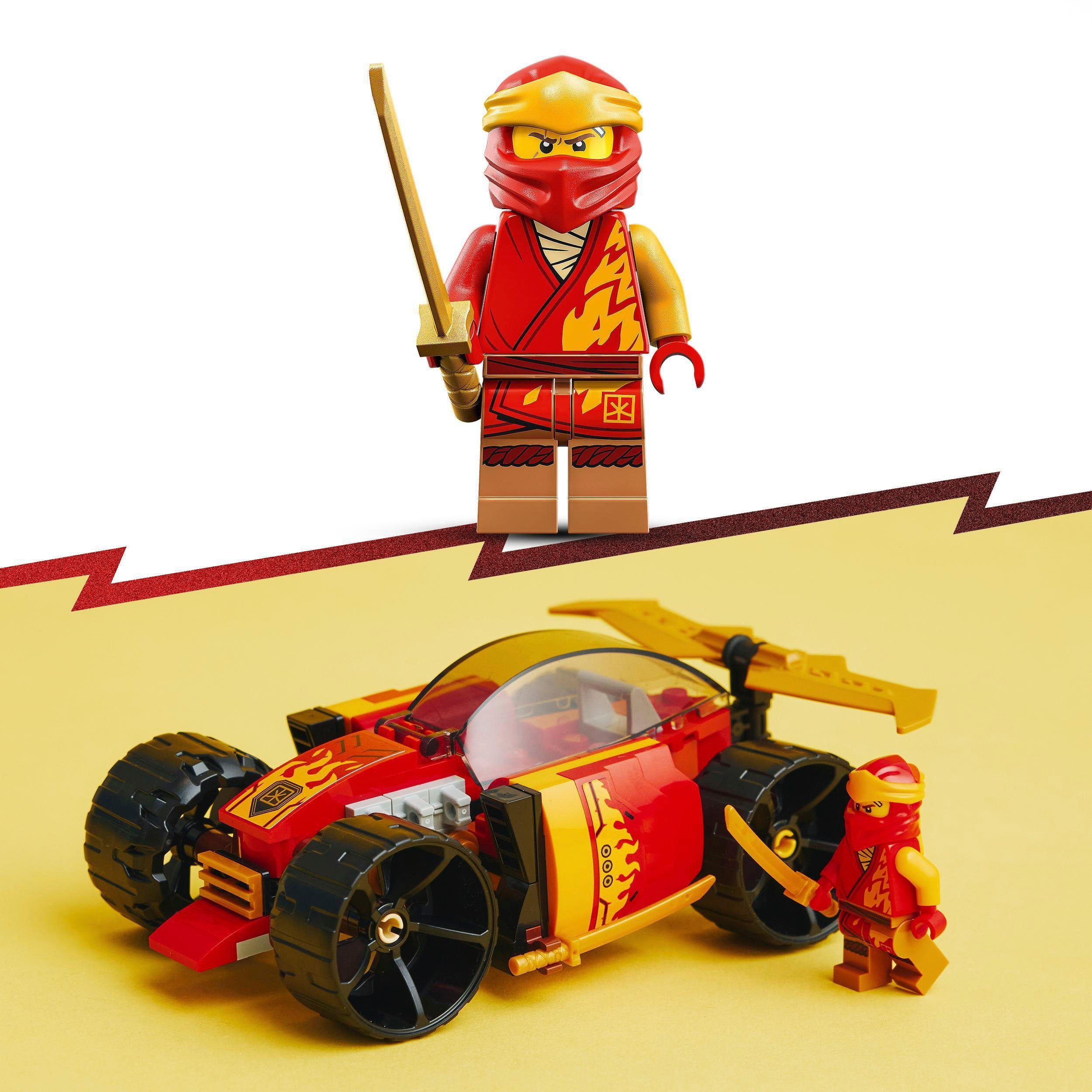 LEGO® Kais Ninja-Rennwagen EVO (71780), LEGO NINJAGO Konstruktionsspielsteine, (94 St), Made in Europe – Bild 5 von 5