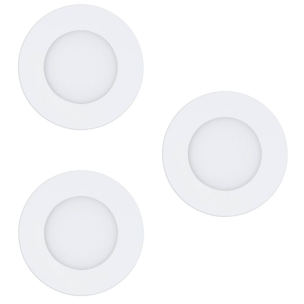 click-licht LED Einbauleuchte Einbaustrahler, 2,8W Leuchtmittel Einbauleuchte LED IP44, in Angabe, 2765, Weiß LED, Einbauleuchte fest Ja, 3x enthalten: Fueva 1170lm verbaut, keine