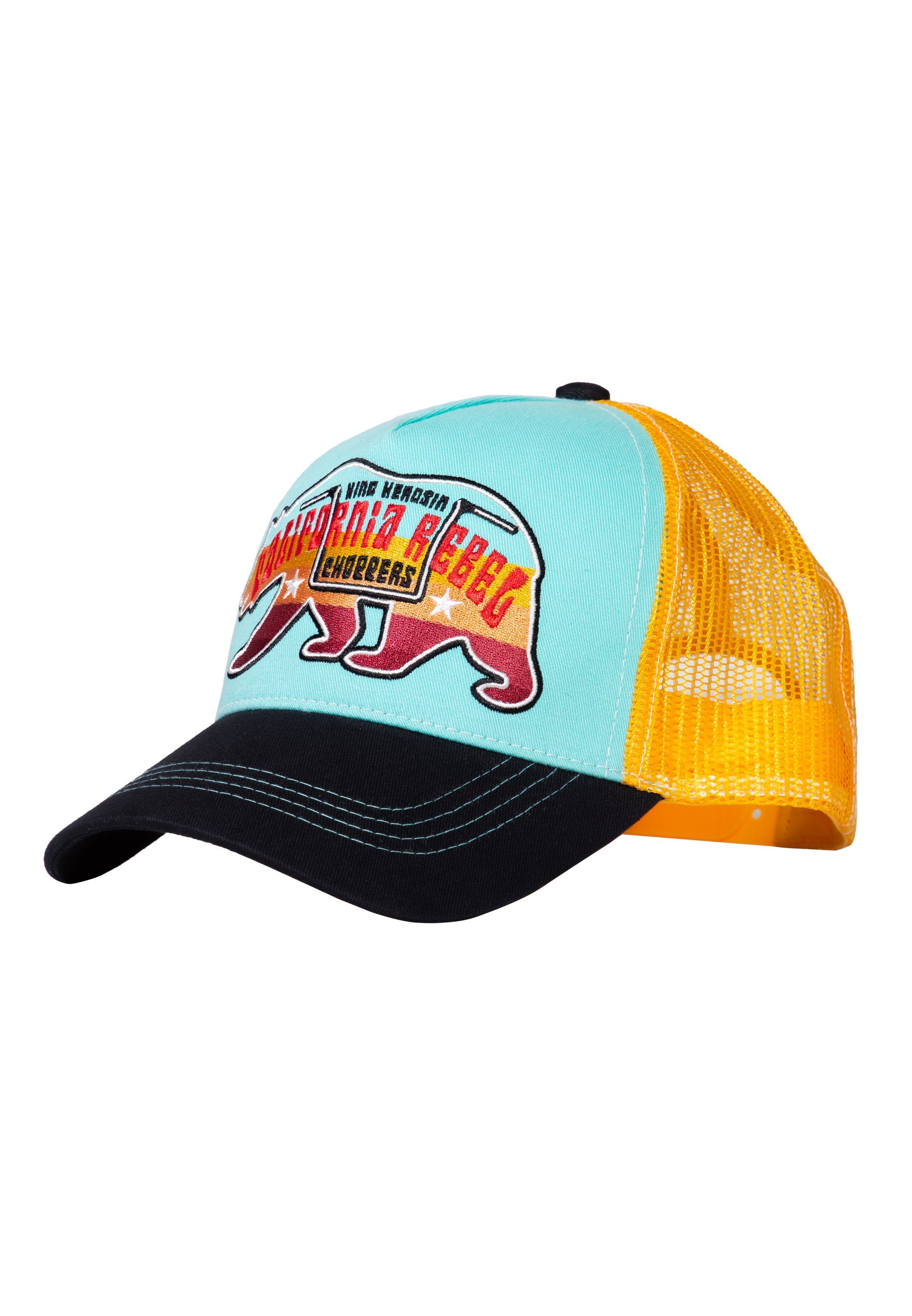 KingKerosin Trucker Cap California Rebel (1-St) mit Frontstickerei