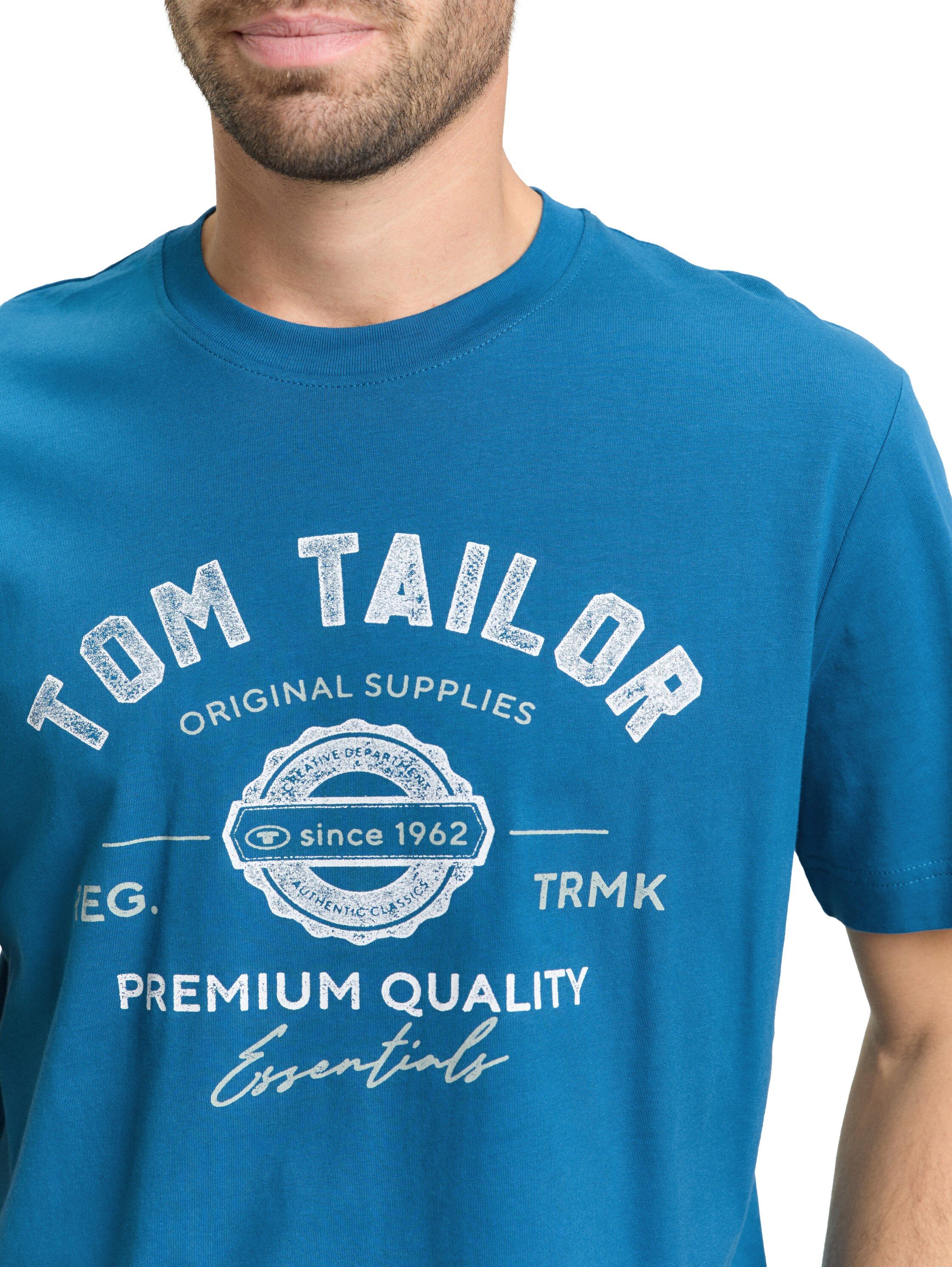 TOM TAILOR T-Shirt mit großem Logofrontprint