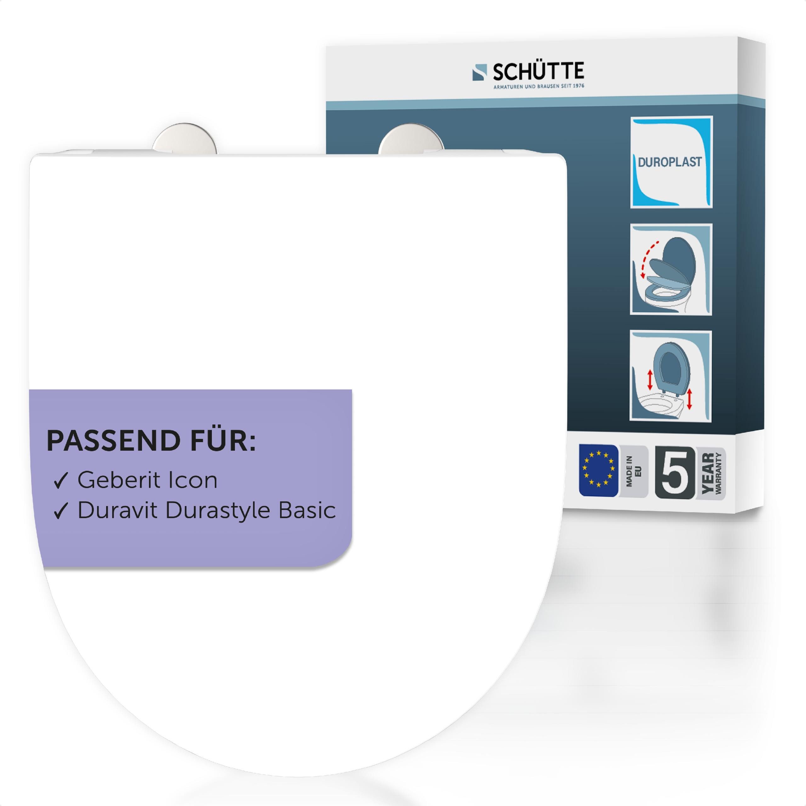 WC-Sitz Duroplast, WHITE D-Form PRO 6