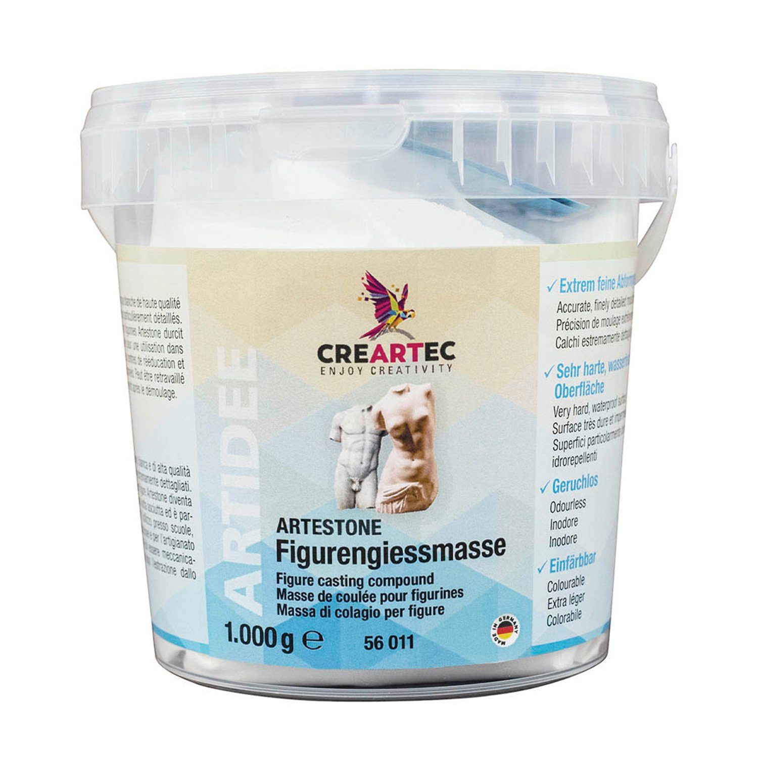 Selva Technik Modellierwerkzeug Figurengießmasse, Abformmasse, Weiß, 1kg, weniger bruchanfällig