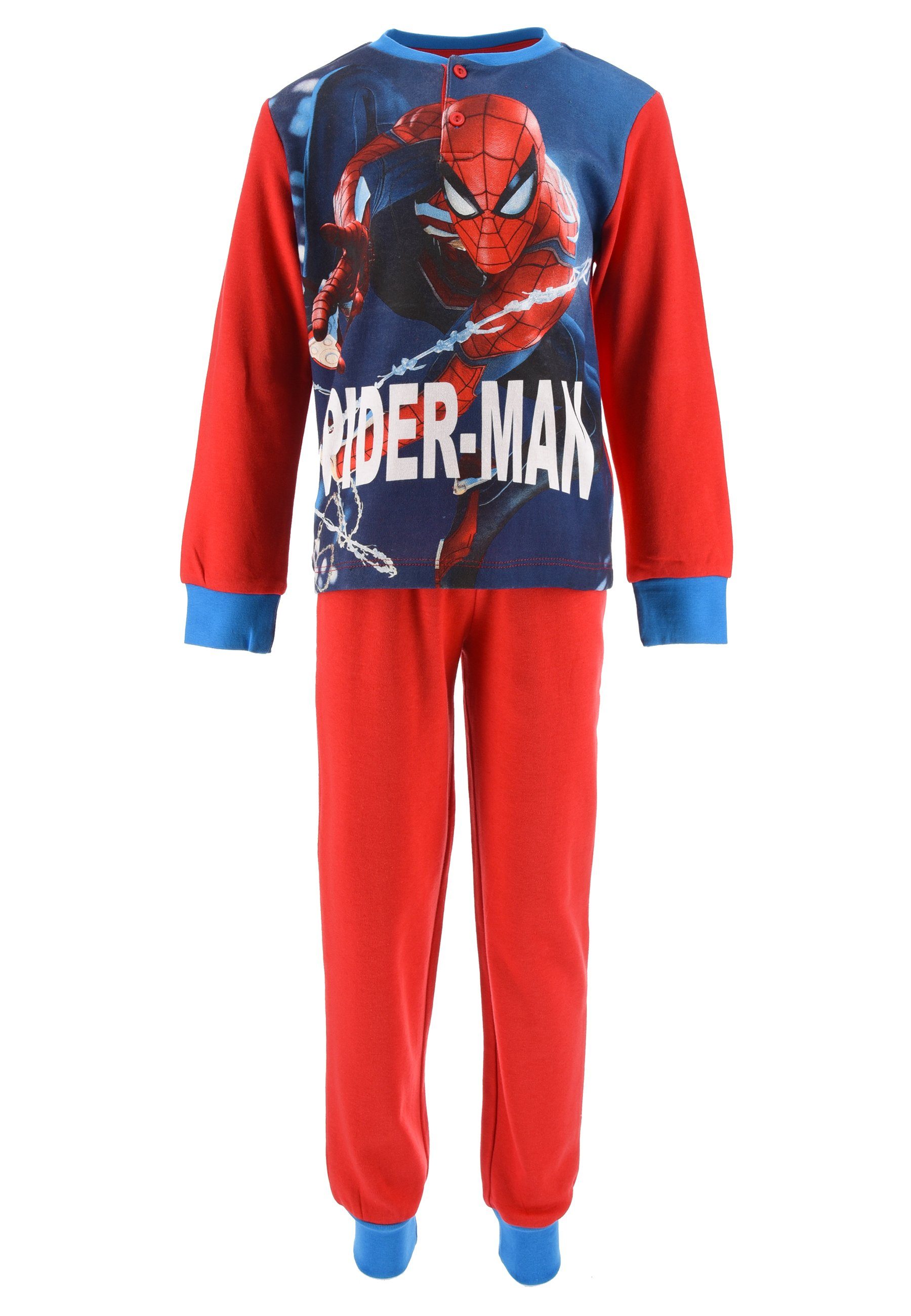 Recyclen Verval opslaan Spiderman Schlafanzug Kinder Jungen Pyjama langarm Nachtwäsche (2 tlg)