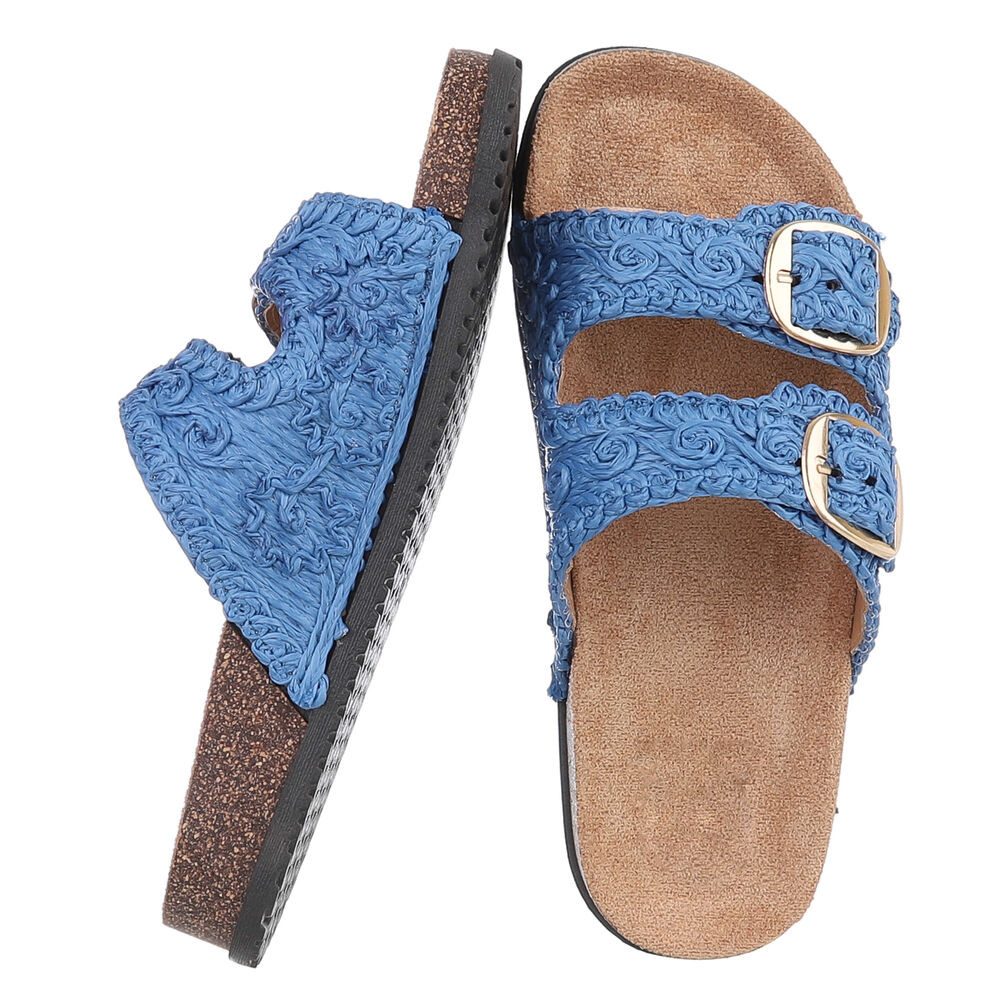 Ital-Design Stylische Damen Sandalen mit Doppelschnalle günstig online kaufen