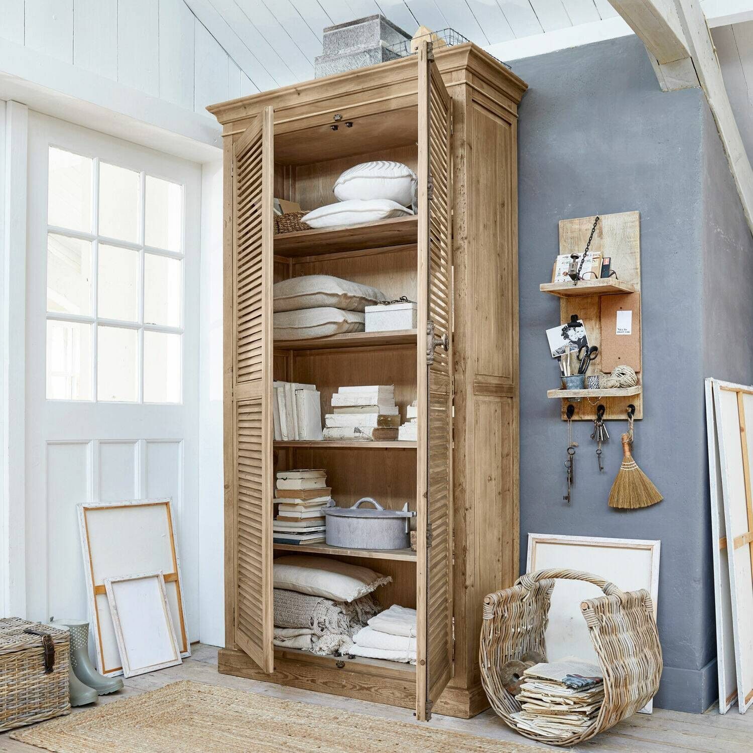 Hochschrank Schrank Farnham braun