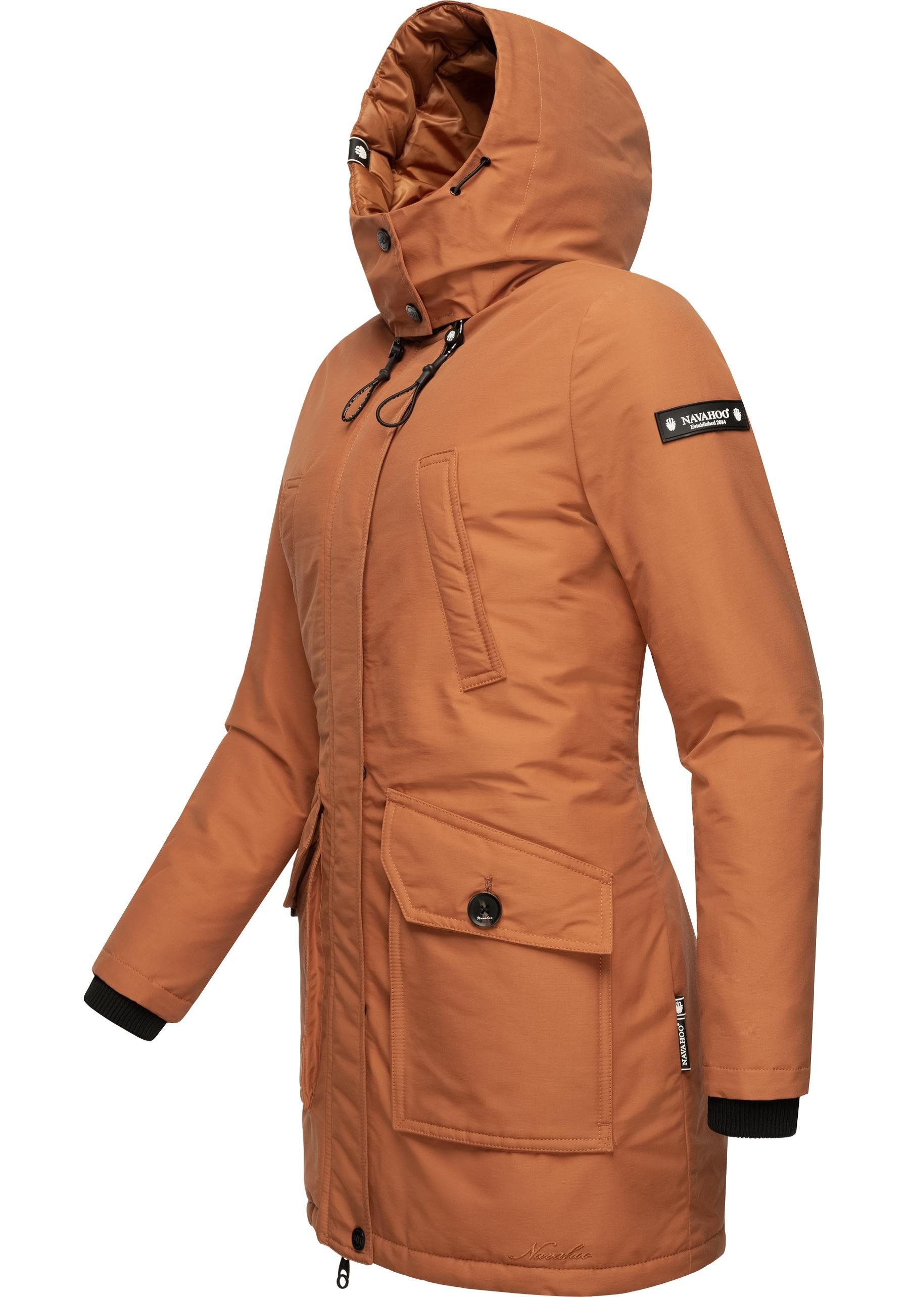 Navahoo Winterjacke Blizzardstorm Warm gefütterter Wintermantel mit Kapuze