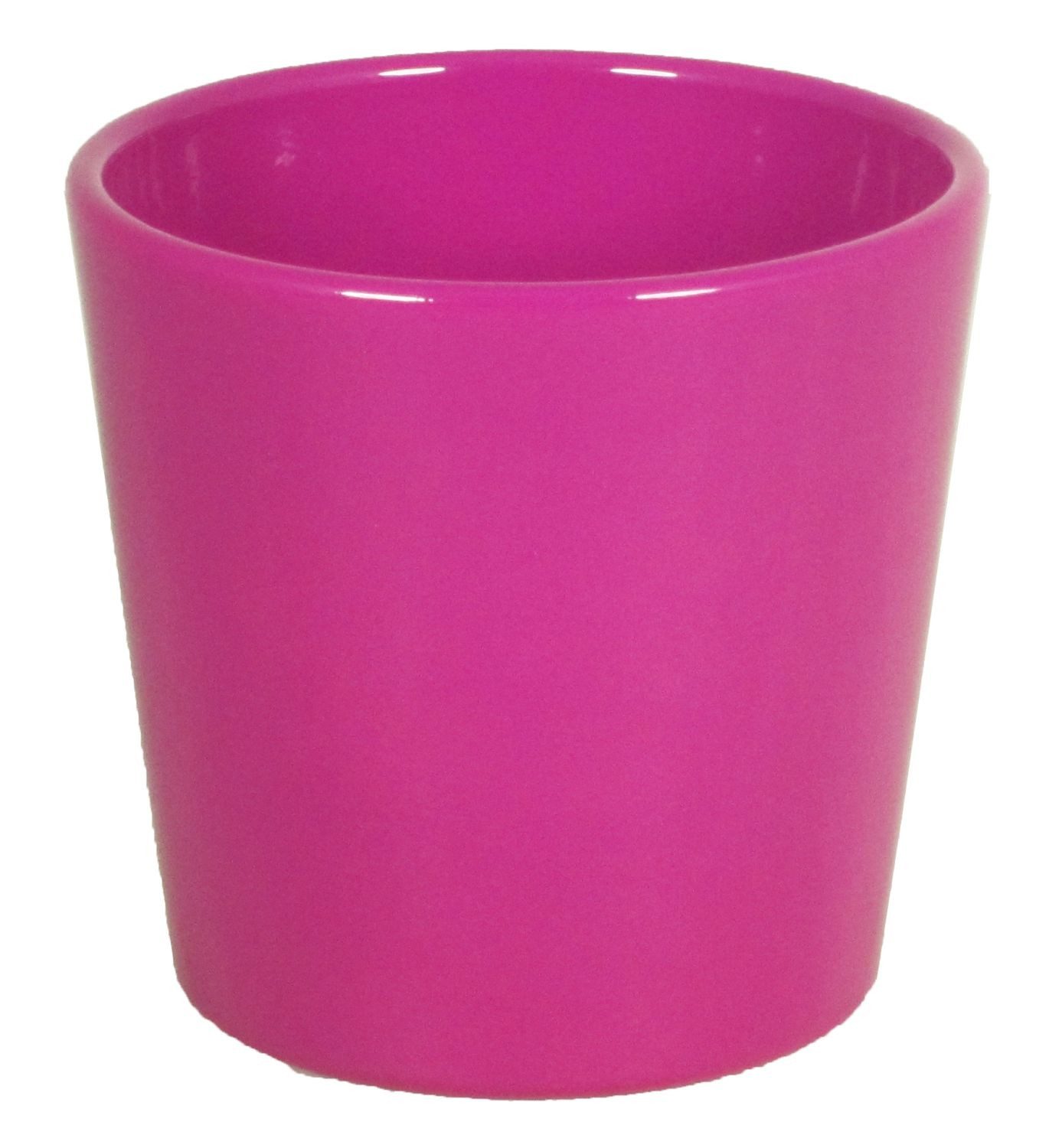 INNA-Glas Blumentopf Keramik Orchideenvase, Ø13,5cm, 12,5cm, pink - Pflanztopf/Orchidee