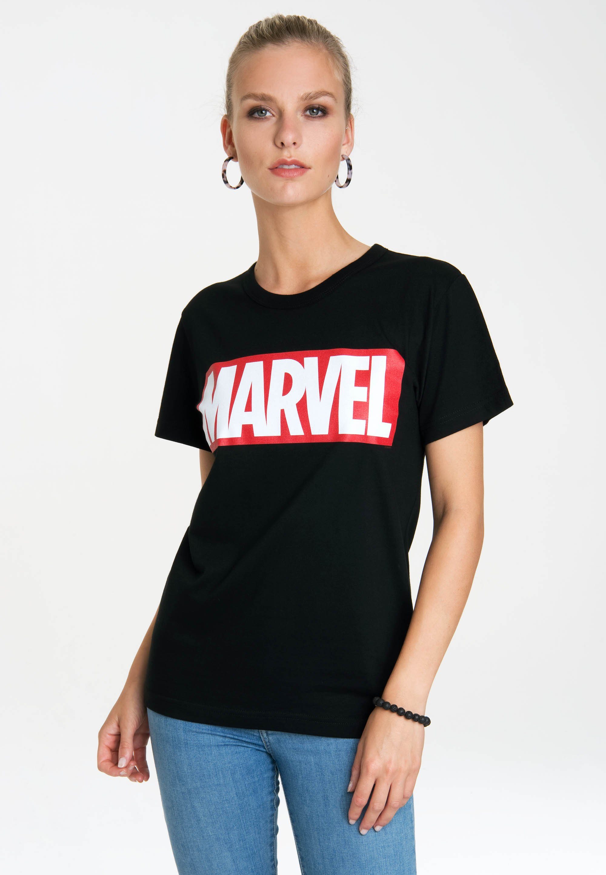 LOGOSHIRT T-Shirt Marvel Comics mit lizenziertem Originaldesign, Angenehm  zu tragen dank legerem Schnitt und Rundhals