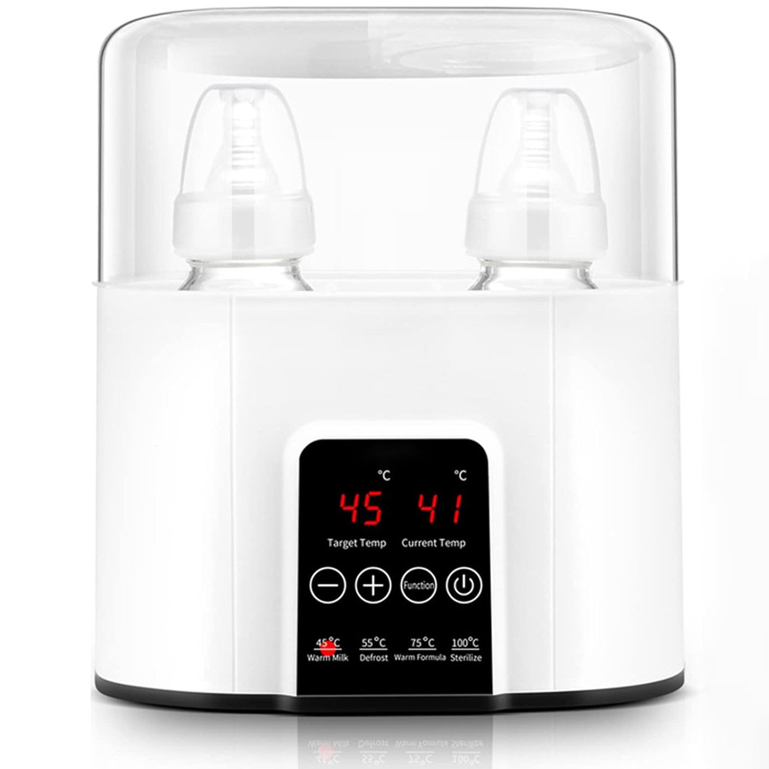 Babyflaschenwärmer Flaschenwärmer passend für 2 Flaschen Multifunktion Muttermilchwärmer