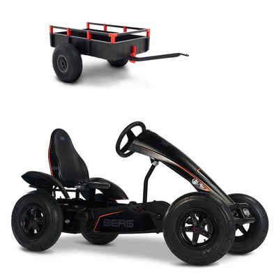 Berg Go-Kart BERG Gokart XL Black Edition schwarz BFR mit Anhänger