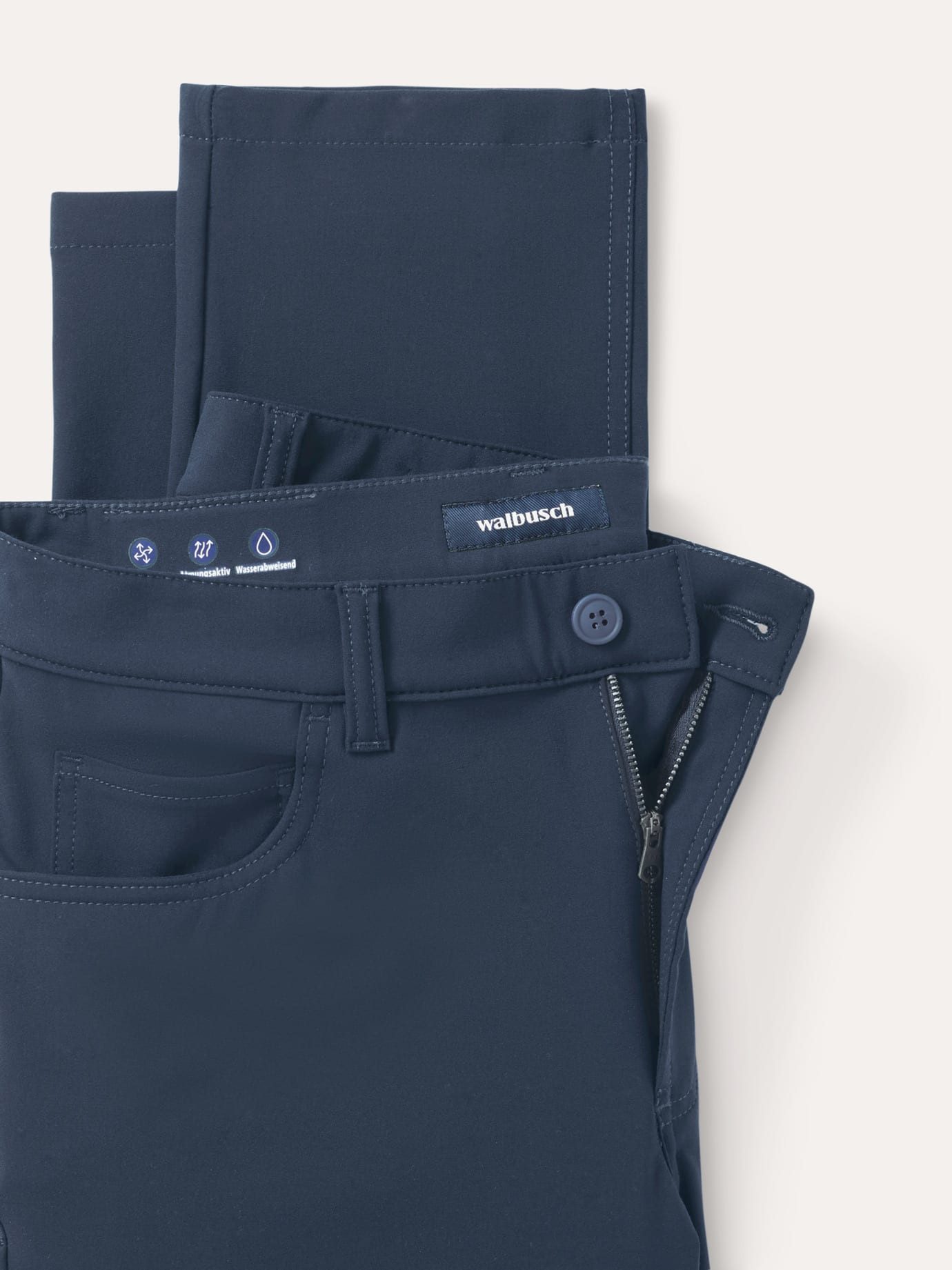 Walbusch 5-Pocket-Hose Herren Modern Fit Five Pocket Hose 360° Stretch knitterfrei Wasserabweisend, schnelltrocknend, pflegeleicht, Flex-Bund – Bild 4 von 4