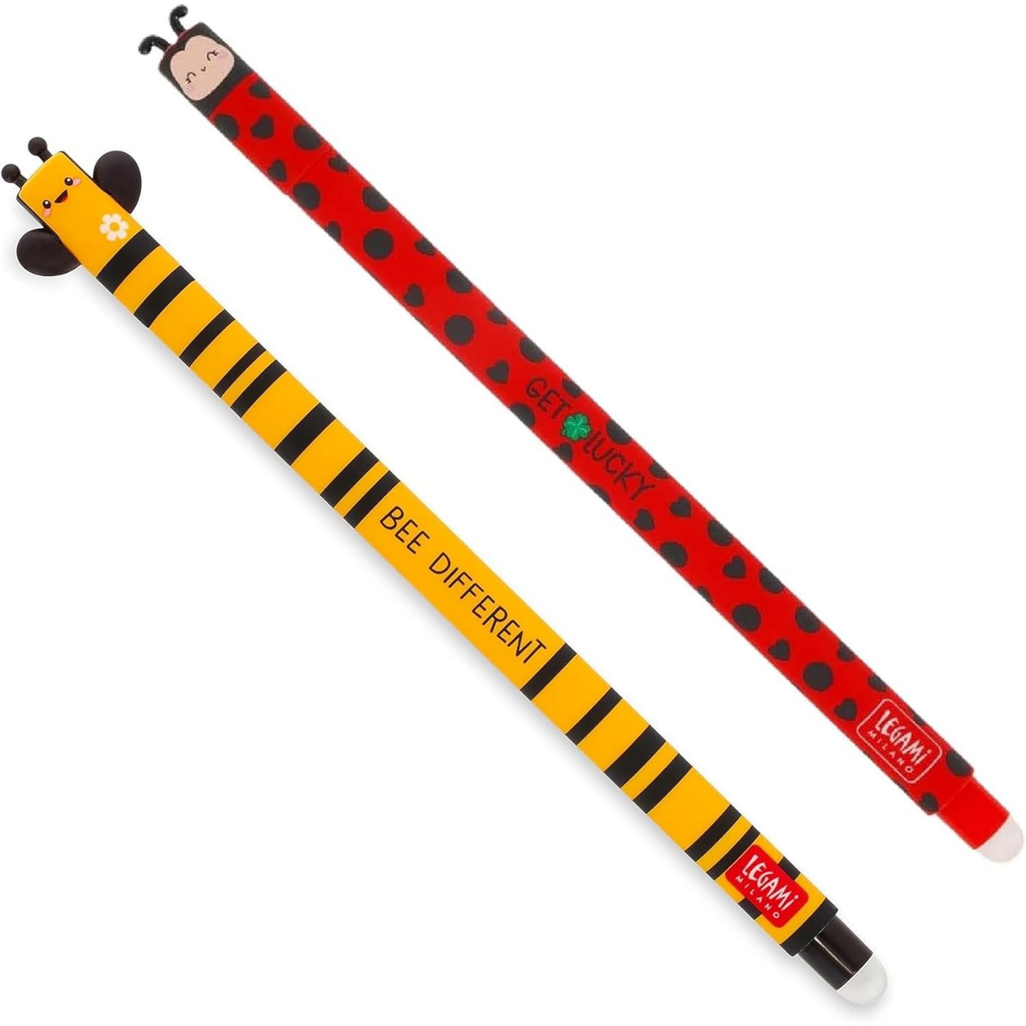 Legami Gelschreiber LEGAMI 2er Set Gel Stift LADYBUG und BIENE Stärke 0,7mm v5