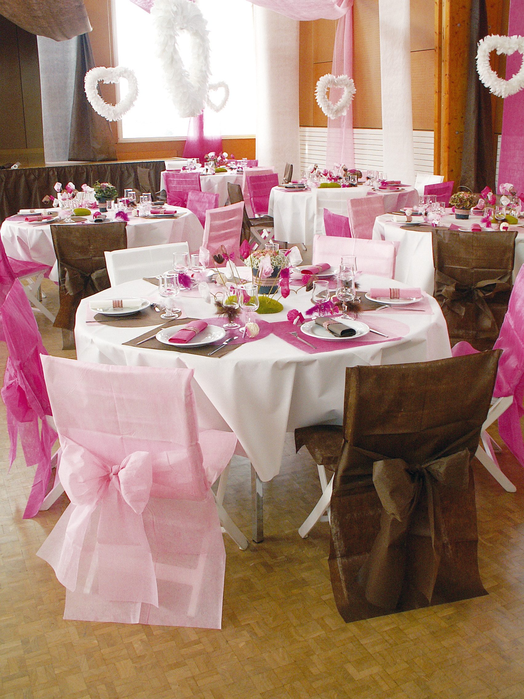 santex Kostüm Hochzeitsdekoration Stuhl-Hussen 10 Stück rosa 50x95cm