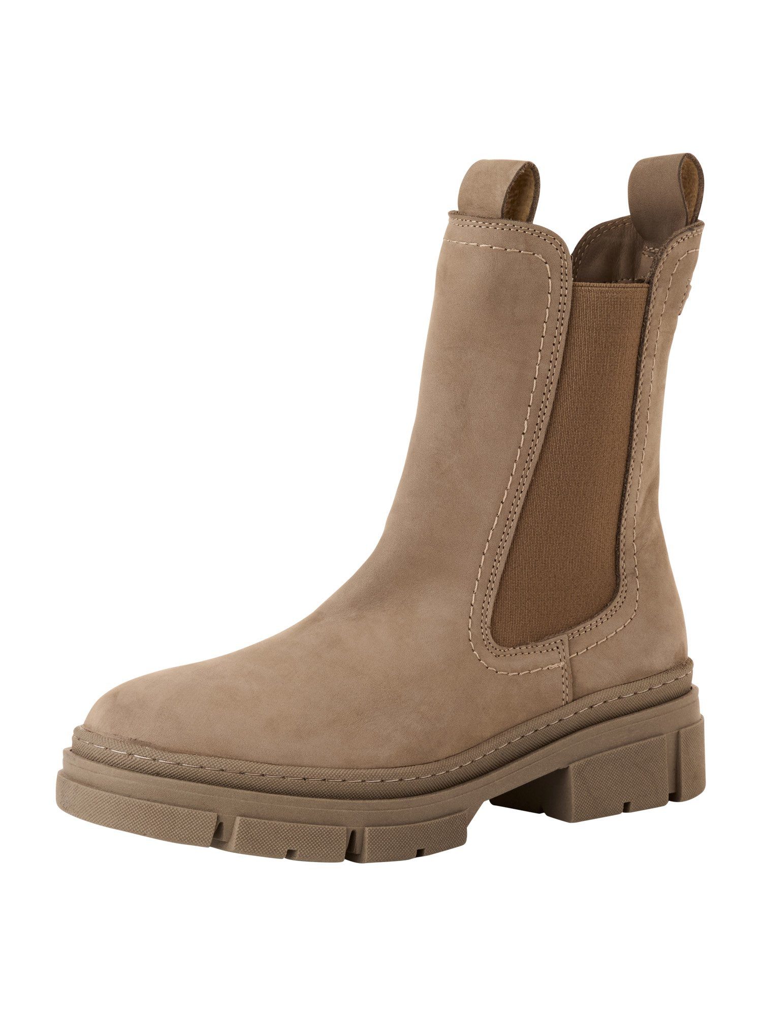 Tamaris COMFORT-Lining, TOUCH-IT aus Leder Blockabsatz Chelseaboots COMFORT-Lining