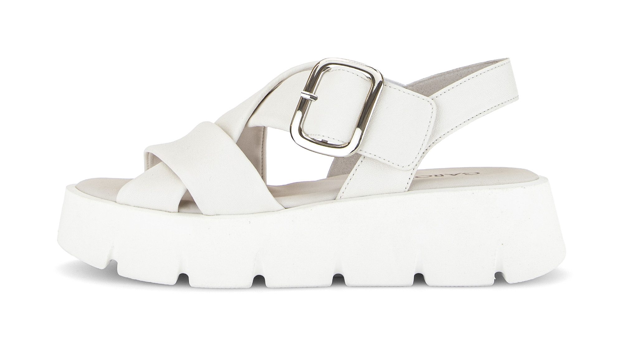 Gabor Keilsandalette, Plateau, Sommerschuh, Riemchensandale mit Kreuzbandage