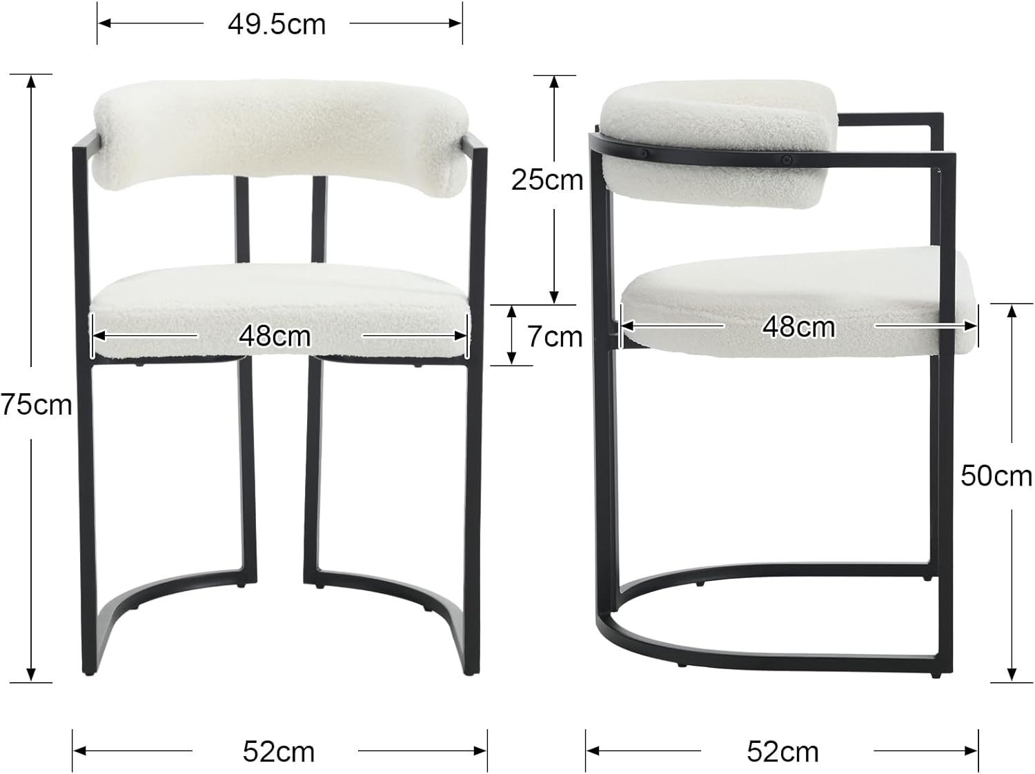 WAHSON OFFICE CHAIRS Esszimmerstuhl 2er Set, aus Samt Polsterstühle mit sch günstig online kaufen