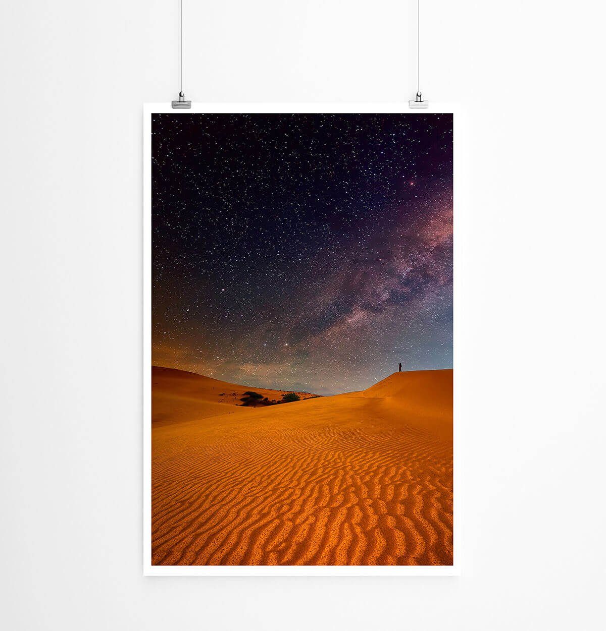 Sinus Art Poster Naturfotografie 60x90cm Poster Wüste unter dem Sternenhimmel