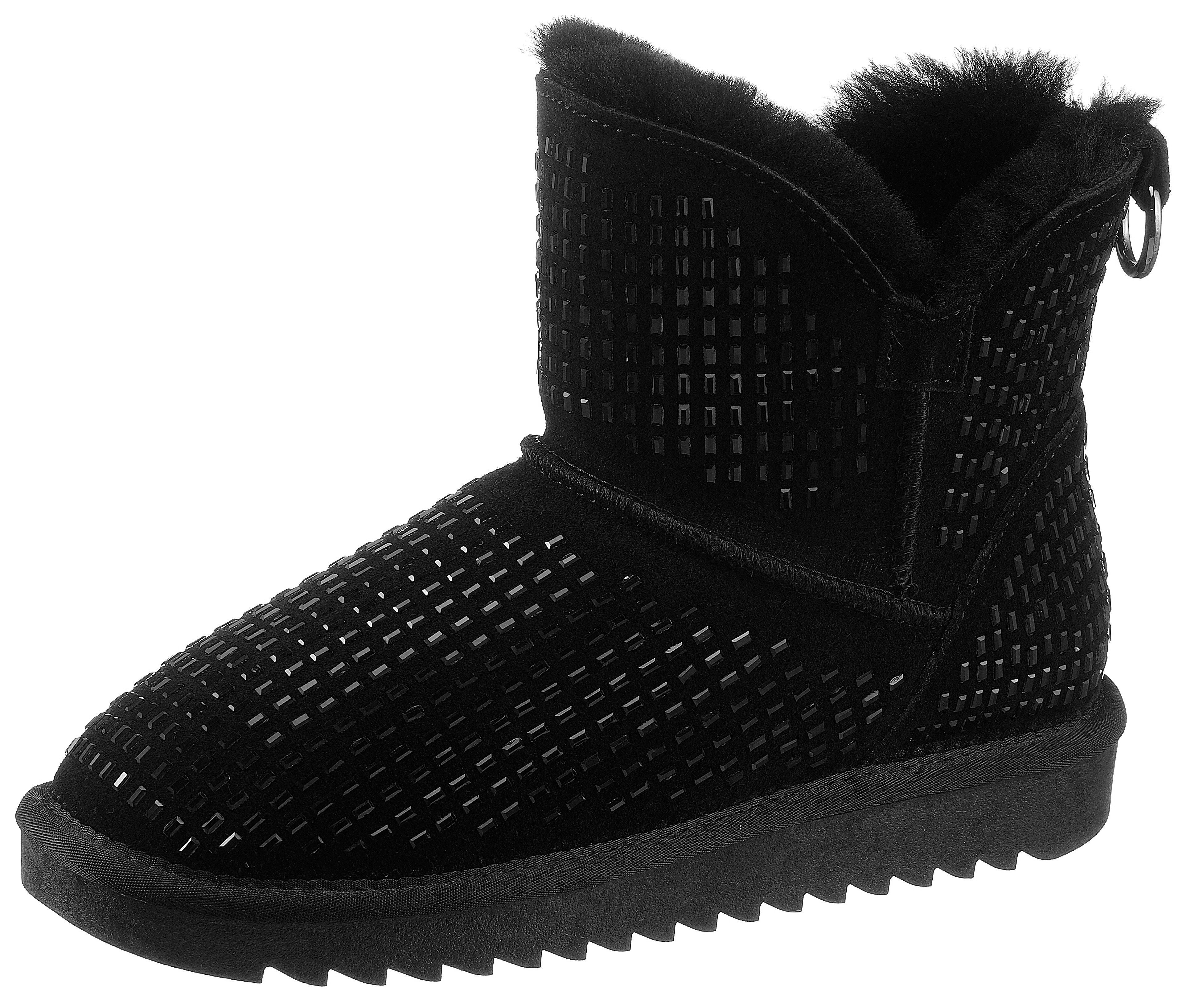 Ara ALASKA Winterboots mit Schmuckstein-Verzierung, G-Weite