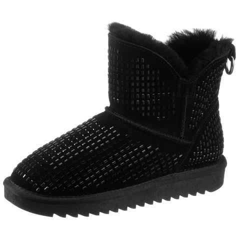 Ara ALASKA Winterboots mit Schmuckstein-Verzierung, G-Weite