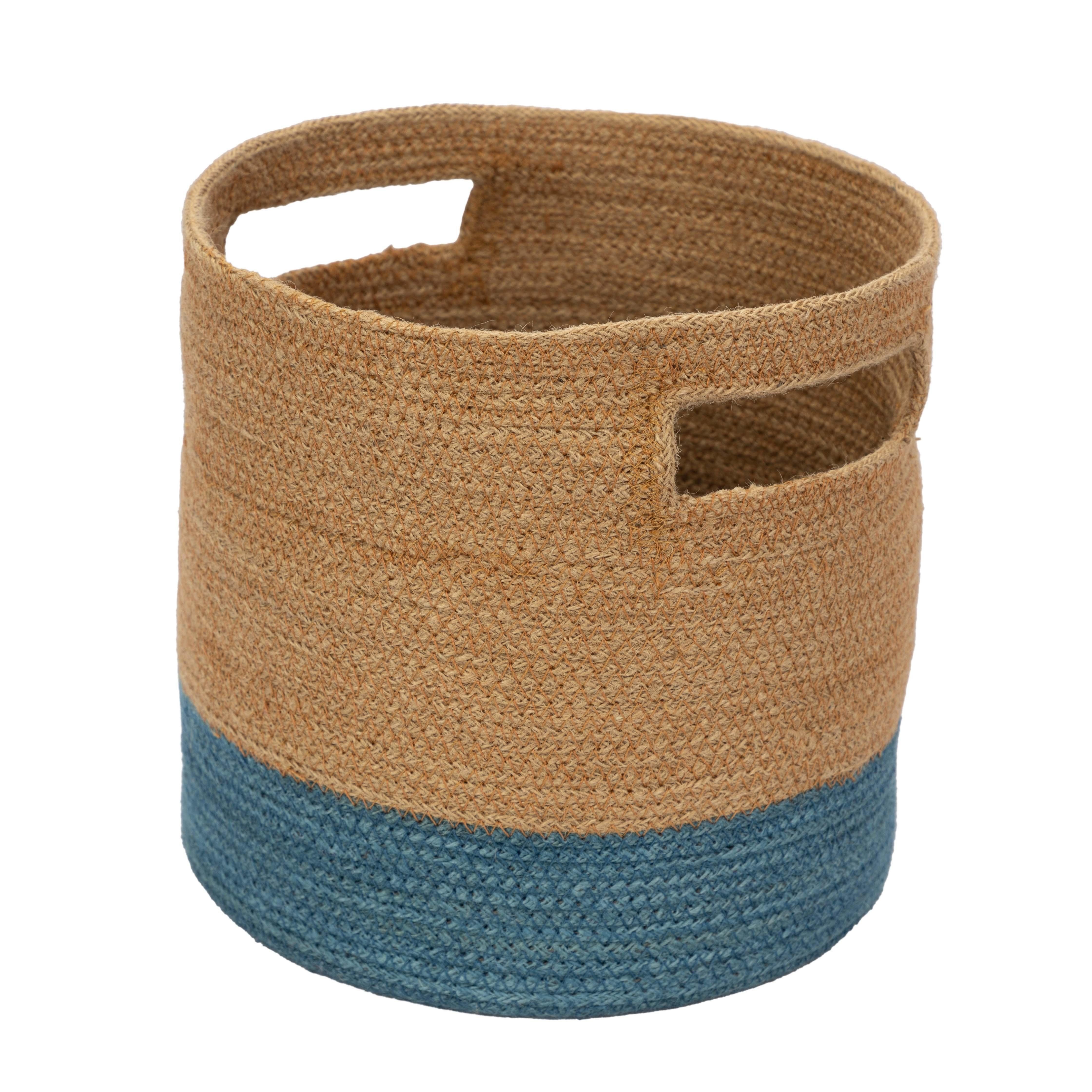 El Puente Aufbewahrungskorb Korb "Colorblock", Handmade, Handmade