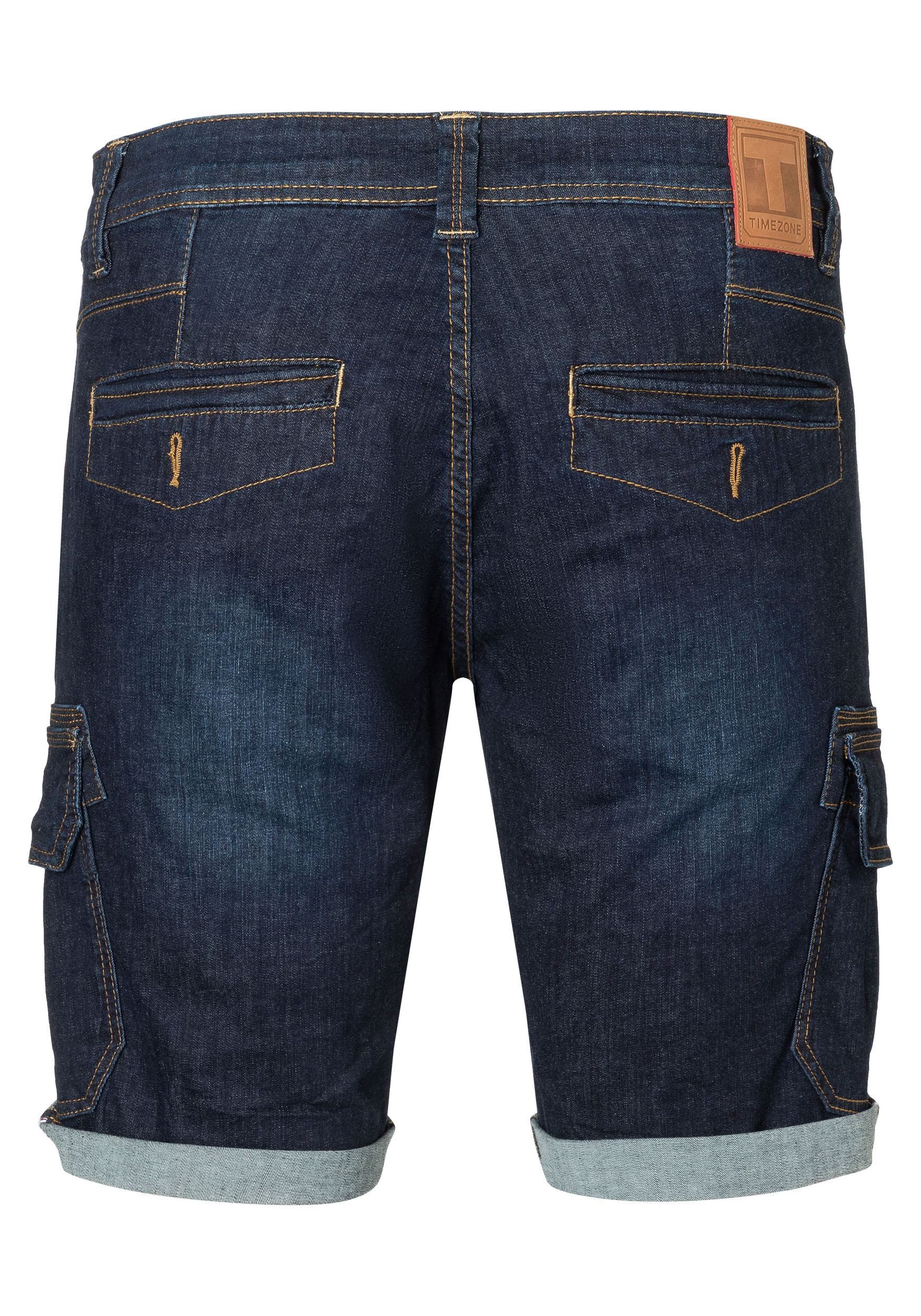 TIMEZONE Jeansshorts Cargo mit Kontrastnähten Denim Slim StanleyTZ Short