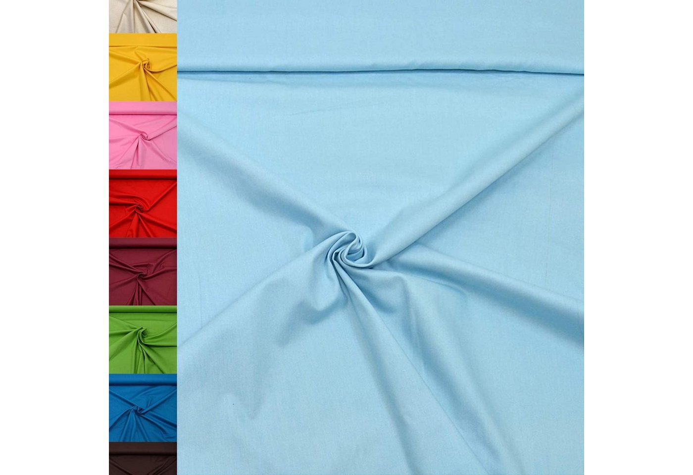 MAGAM-Stoffe Stoff "Sophie", Baumwollstoff uni 100% Baumwolle ÖKO-TEX Meterware ab 50cm