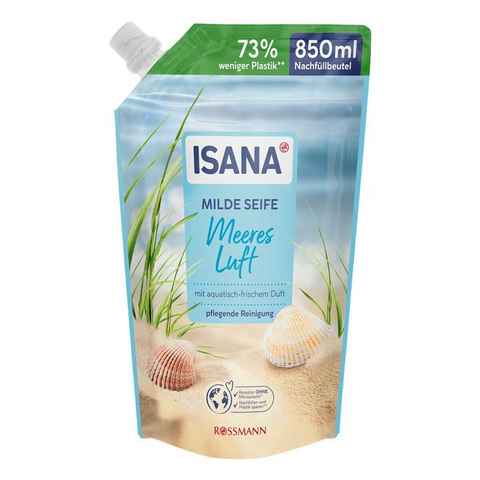 ISANA Flüssigseife Meeresluft, Nachfüllbeutel, 850 ml