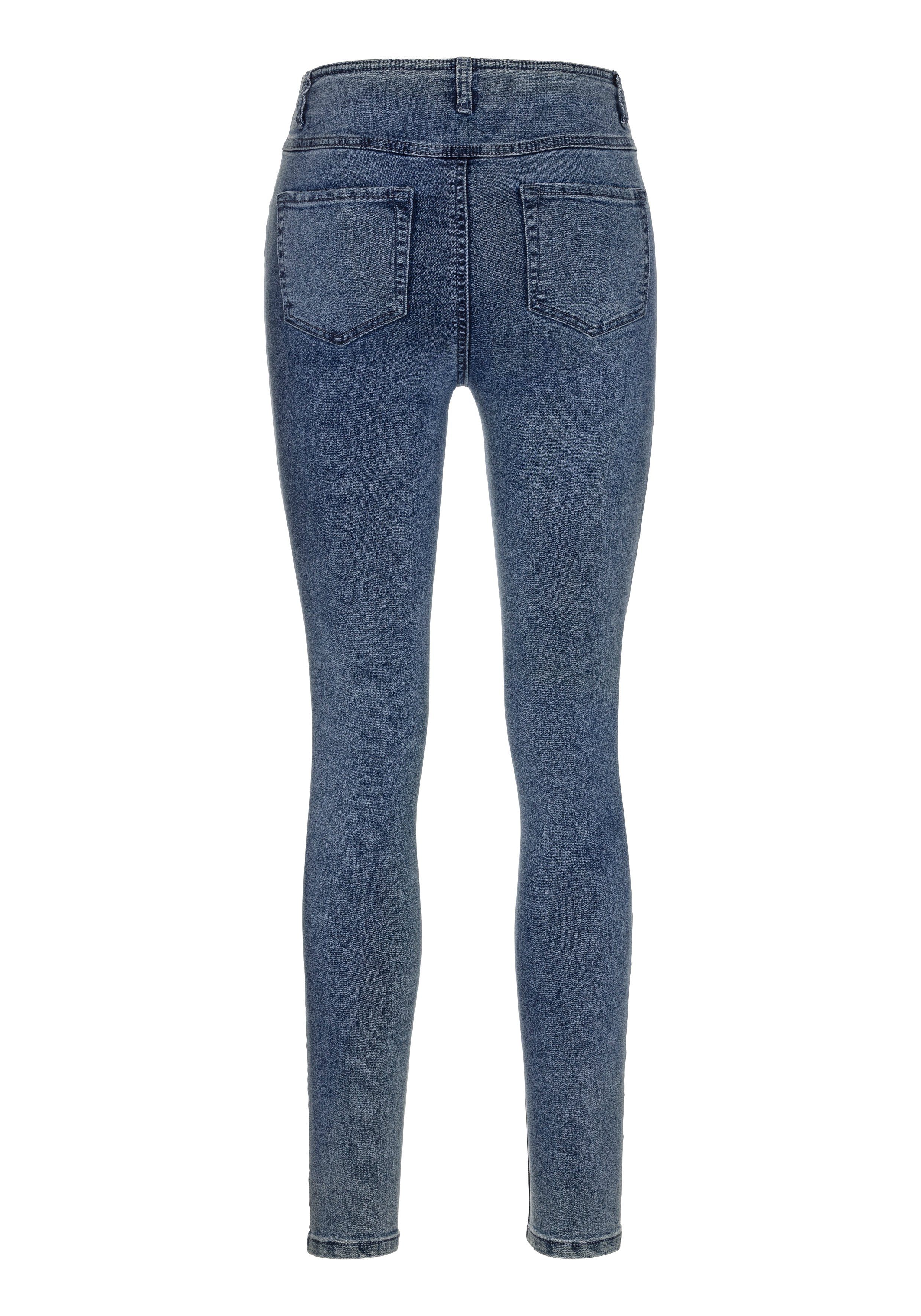 Waist Ultra Stretch Arizona Skinny-fit-Jeans blue-used High