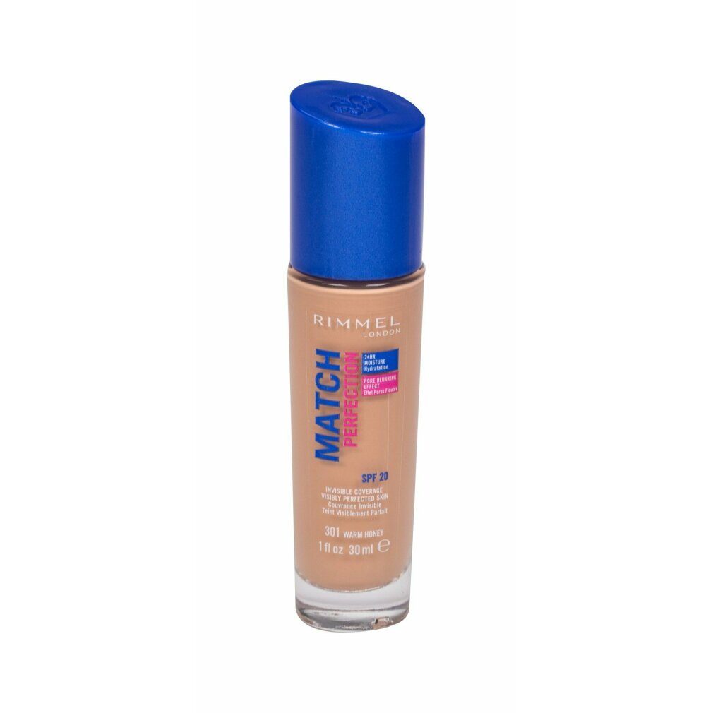 Rimmel London Foundation Rimmel Match Perfection Foundation 301 Warm Honey