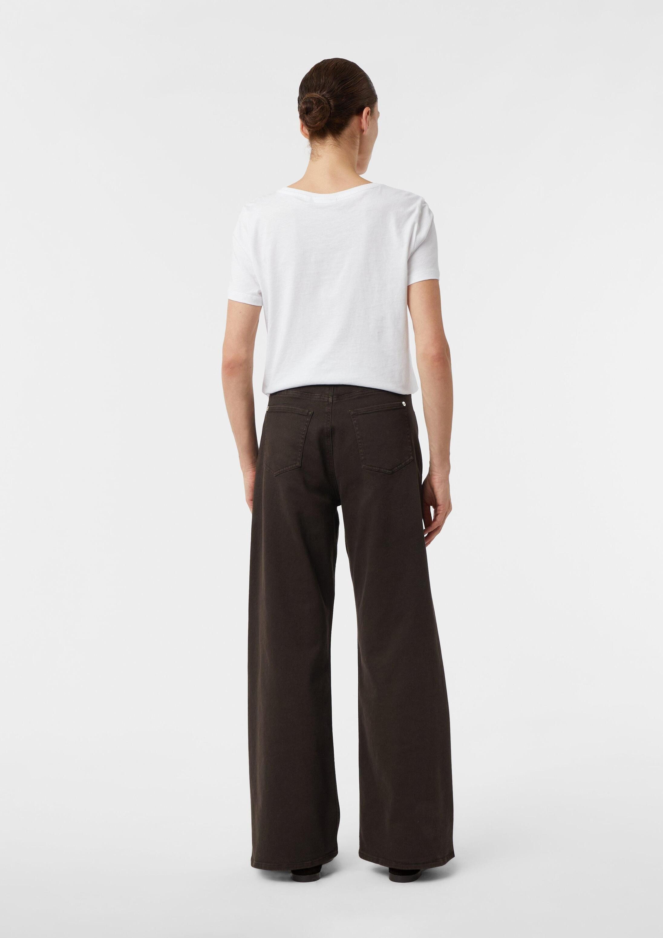 comma Chinos Hose Wide-Leg-Jeans im Relaxed Fit