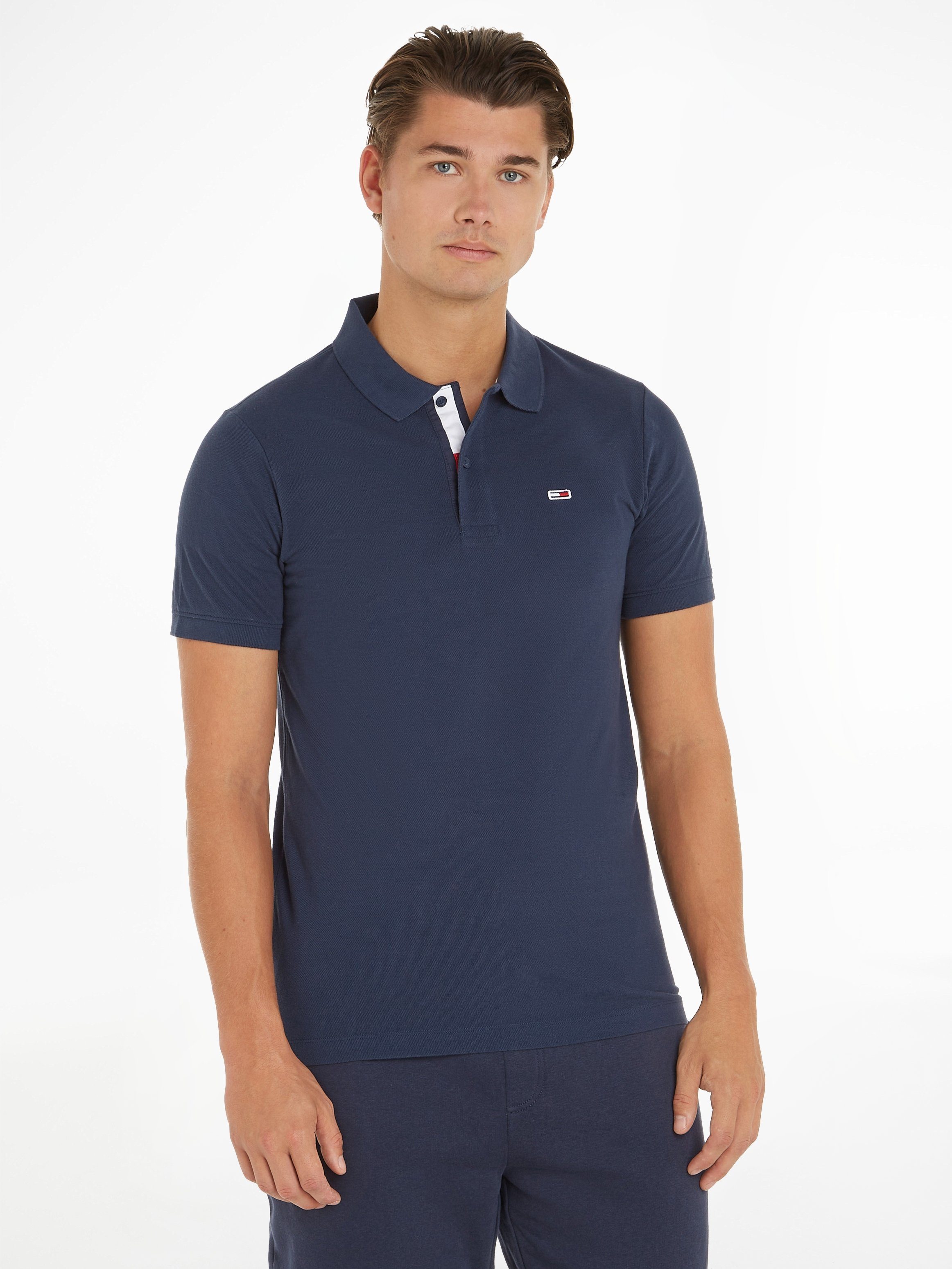 Navy Poloshirt PLACKET Twilight SLIM Tommy POLO TJM Jeans