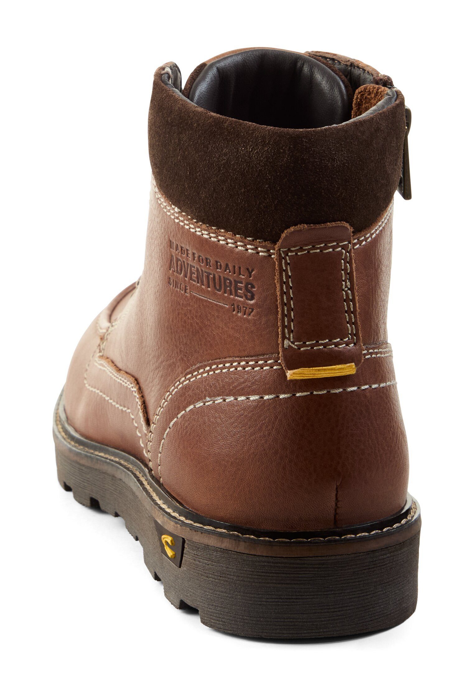 camel active Boot aus Leder Schnürschuh