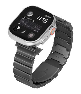 LAiMER Uhrenarmband LAIMER Apple Watch Armband UB1102 Titan SPACE Anthrazit für Applewatch