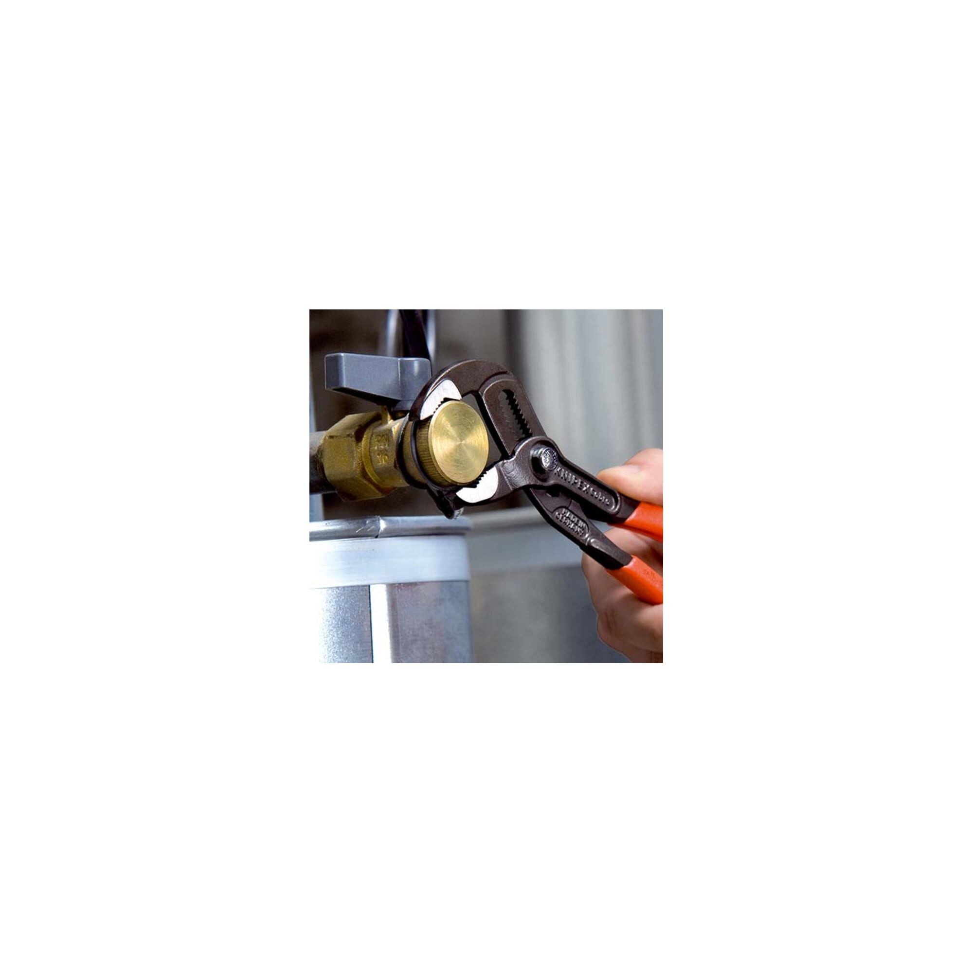 Knipex Wasserpumpenzange KNIPEX 87 03 180 Cobra® Hightech-Wasserpumpenzange mit rutschhemmendem