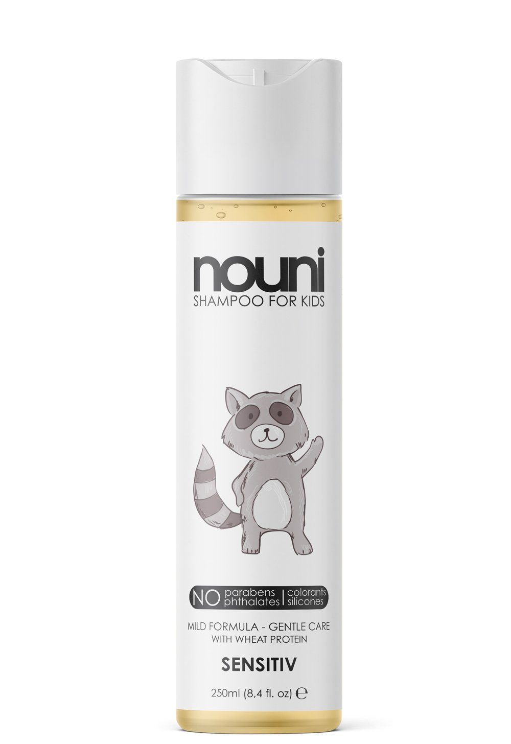 nouni Haarshampoo Shampoo für Kinder, ohne Parabene, Silikone, Farbstoffe -  250ml nouni, 1-tlg., Ohne Parabene, Silikone oder Farbstoffe